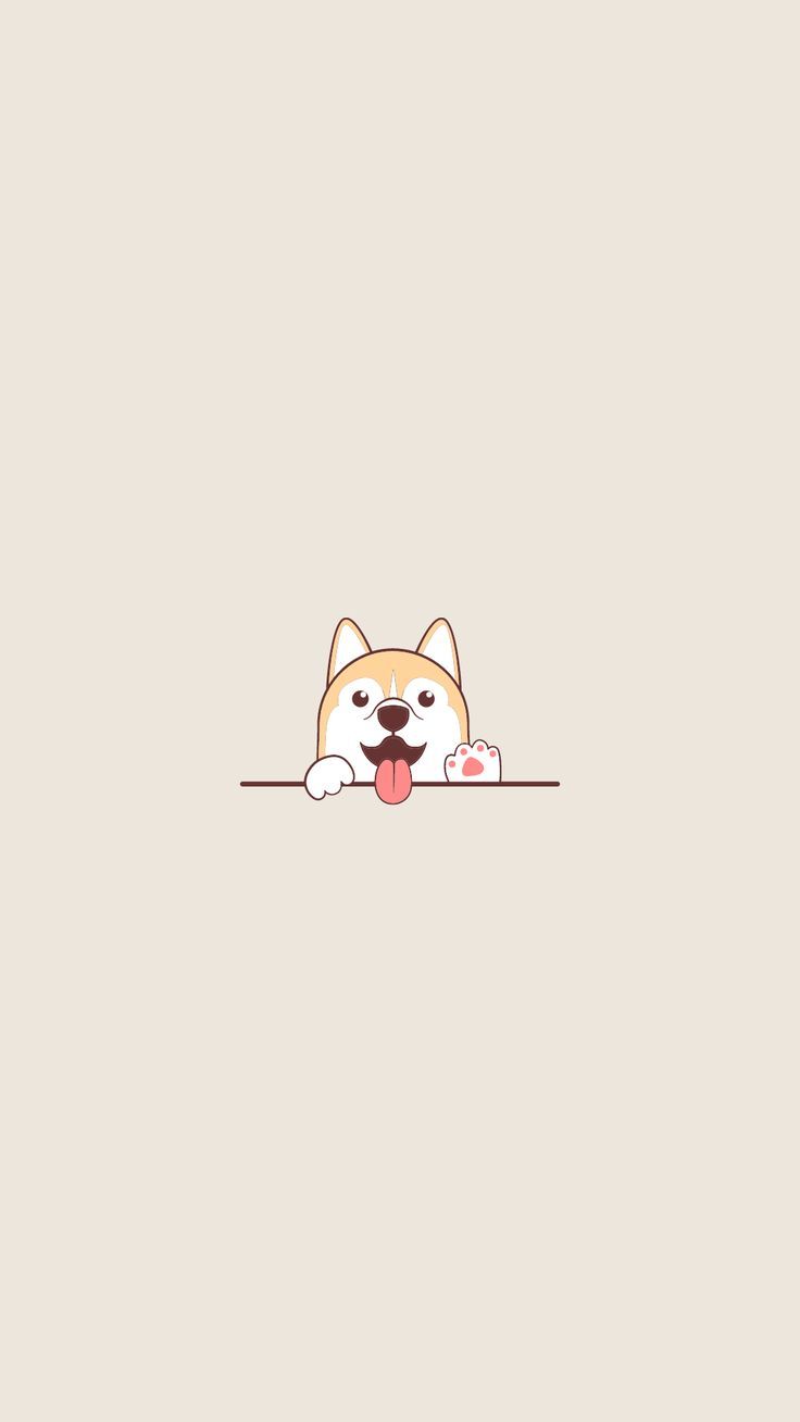 736x1308 Aesthetic phone wallpaper minimalistic dogs puppy cute simple