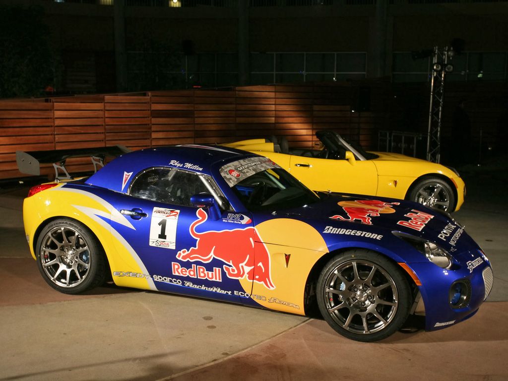 1024x768 Pontiac Red Bull Solstice GXP Drift Wallpaper & Image Gallery