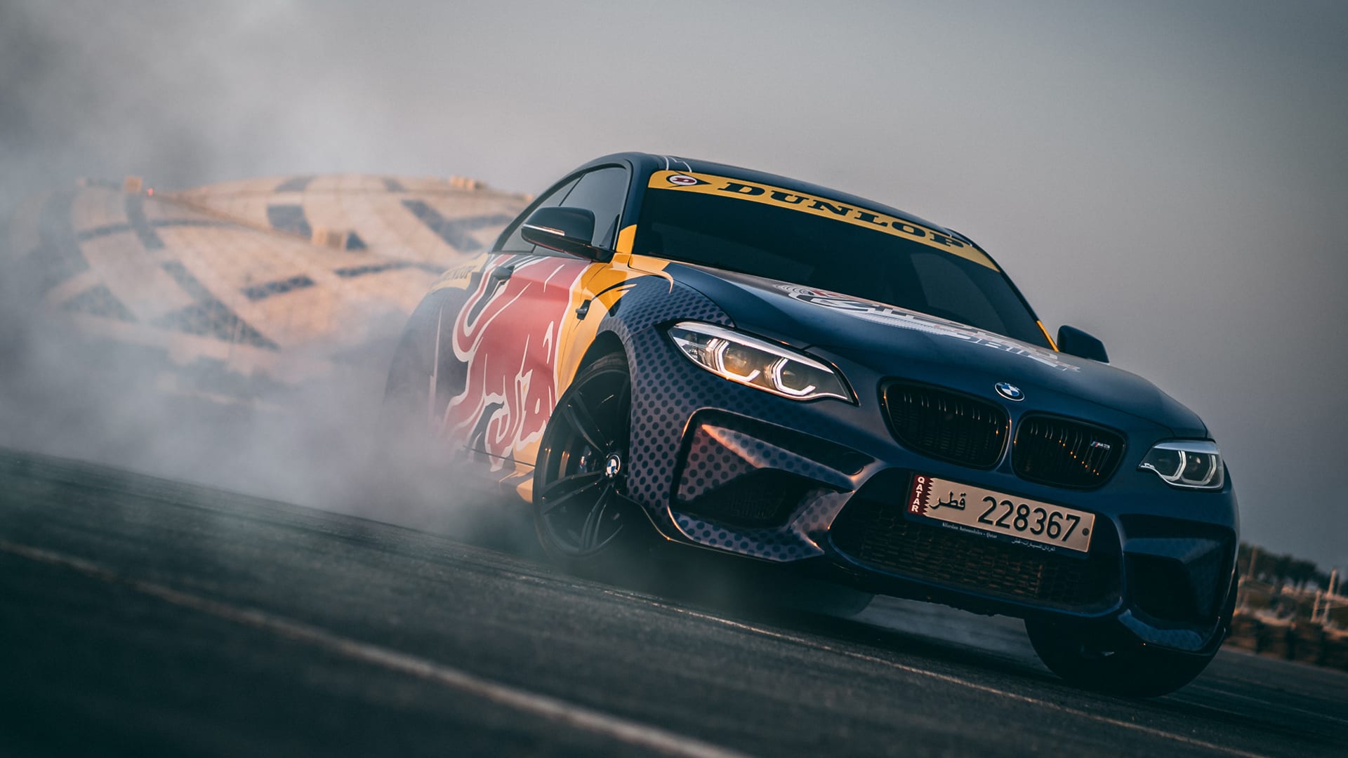 1920x1080 Qatar Red Bull Car Park Drift 2021