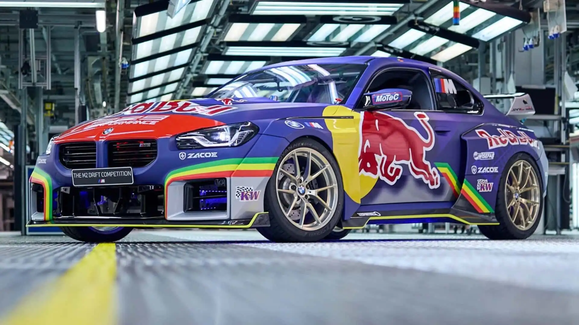 1920x1080 Bonkers BMW M2 With HP Drifts Inside a Car Factory