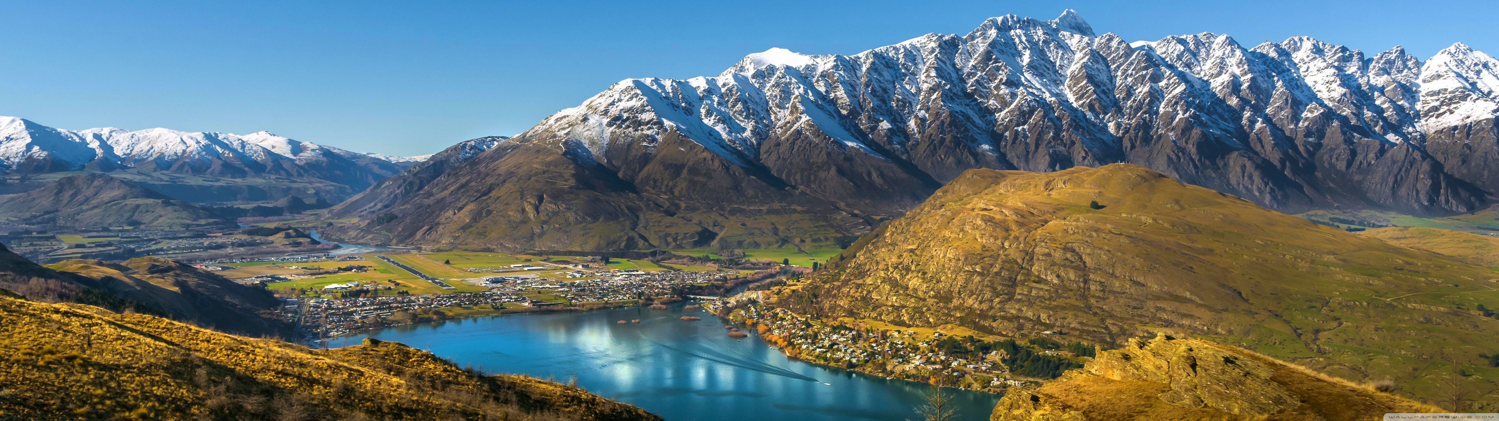 5120x1440 Mountains Panorama in Autumn 4K UHD Wallpaper for UltraHD Desktop and TV : Widescreen and UltraWide Display : Dual Monitor : Smartphone and Tablet Devices