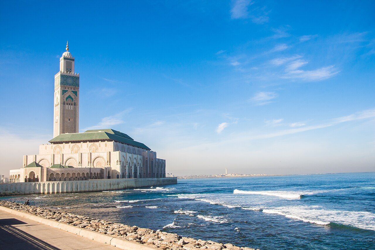 1280x853 Casablanca Mosque Sea Morocco Travel