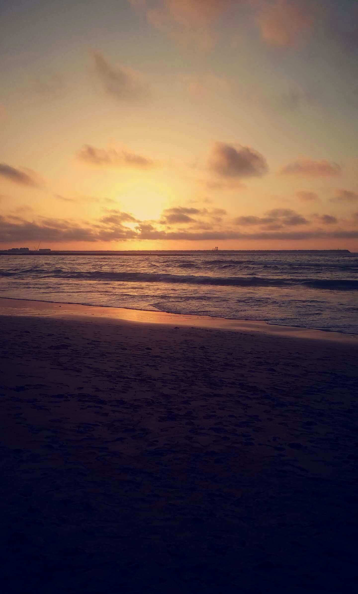 1440x2392 Sunset on Monica Beach, in Mohammedia