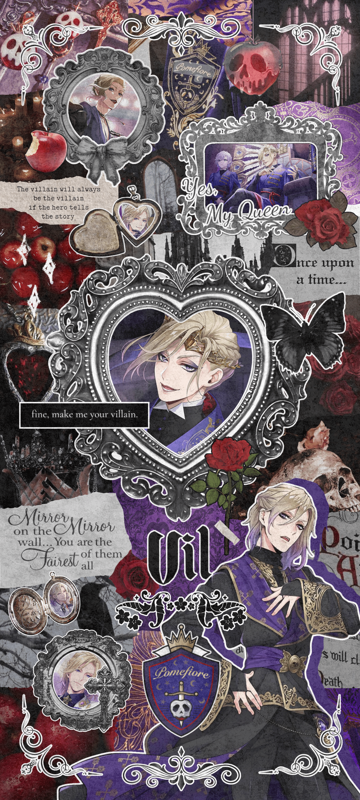 1530x3400 Vil Schoenheit digital collage (Phone Wallpaper) made by me!