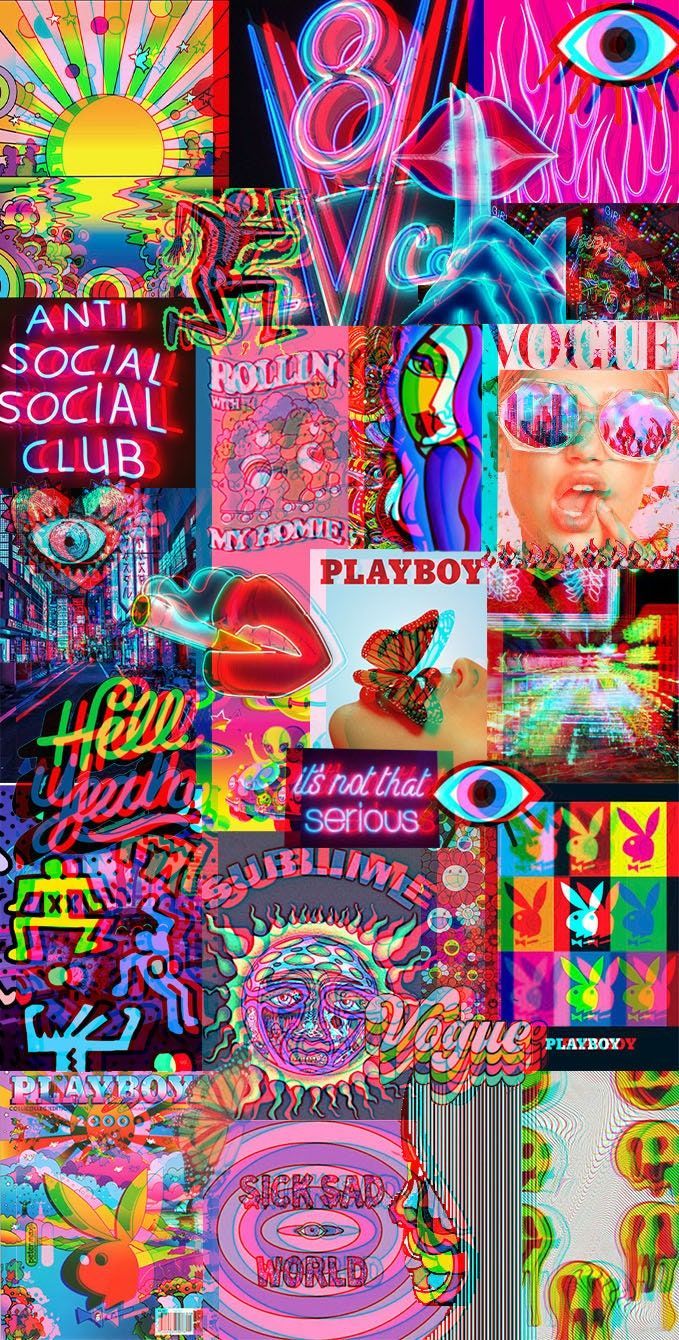 679x1340 Colorful Retro Collage Digital Art