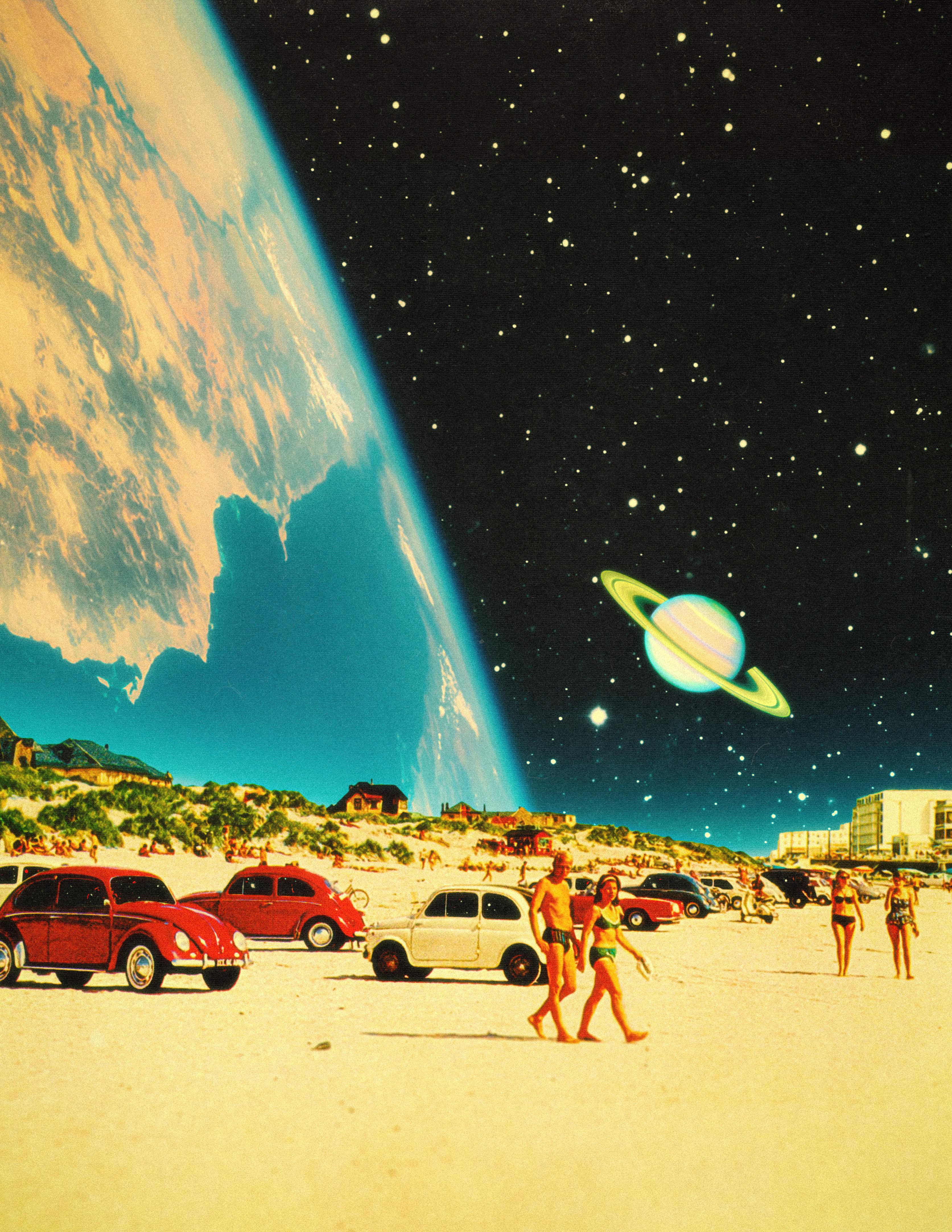 3346x4331 Galaxy Beach, Me, Digital Collage, 2021