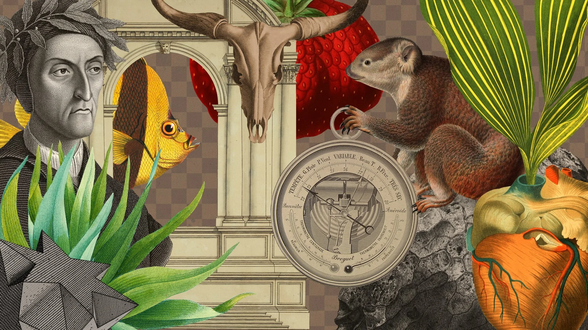 1920x1080 Vintage Collage Elements Starter Pack
