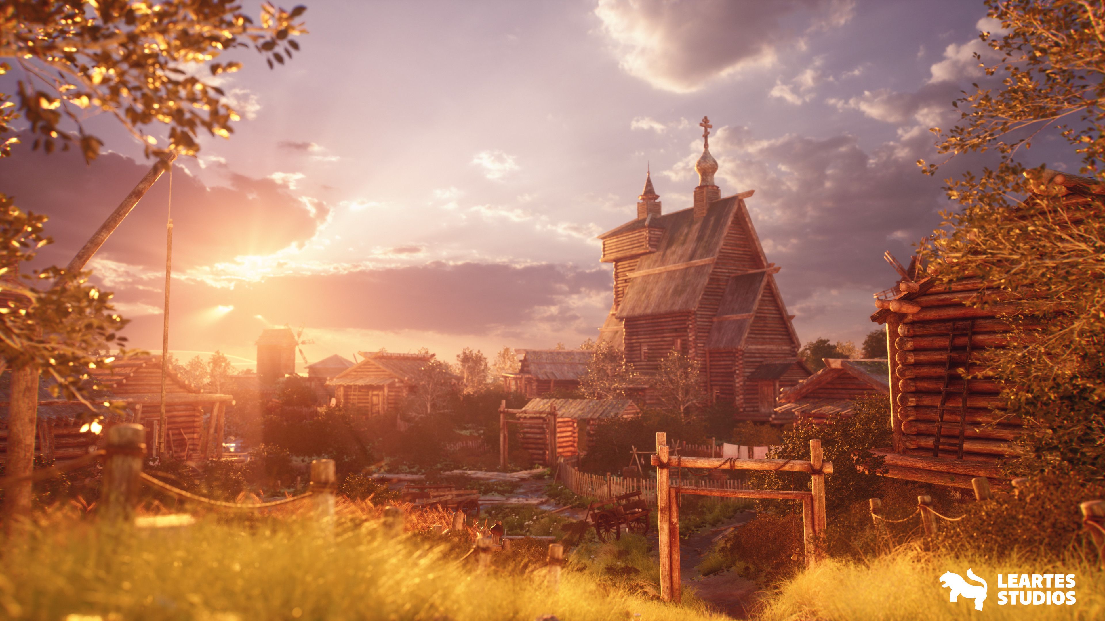 3840x2160 Leartes Studios Russian Village Environment