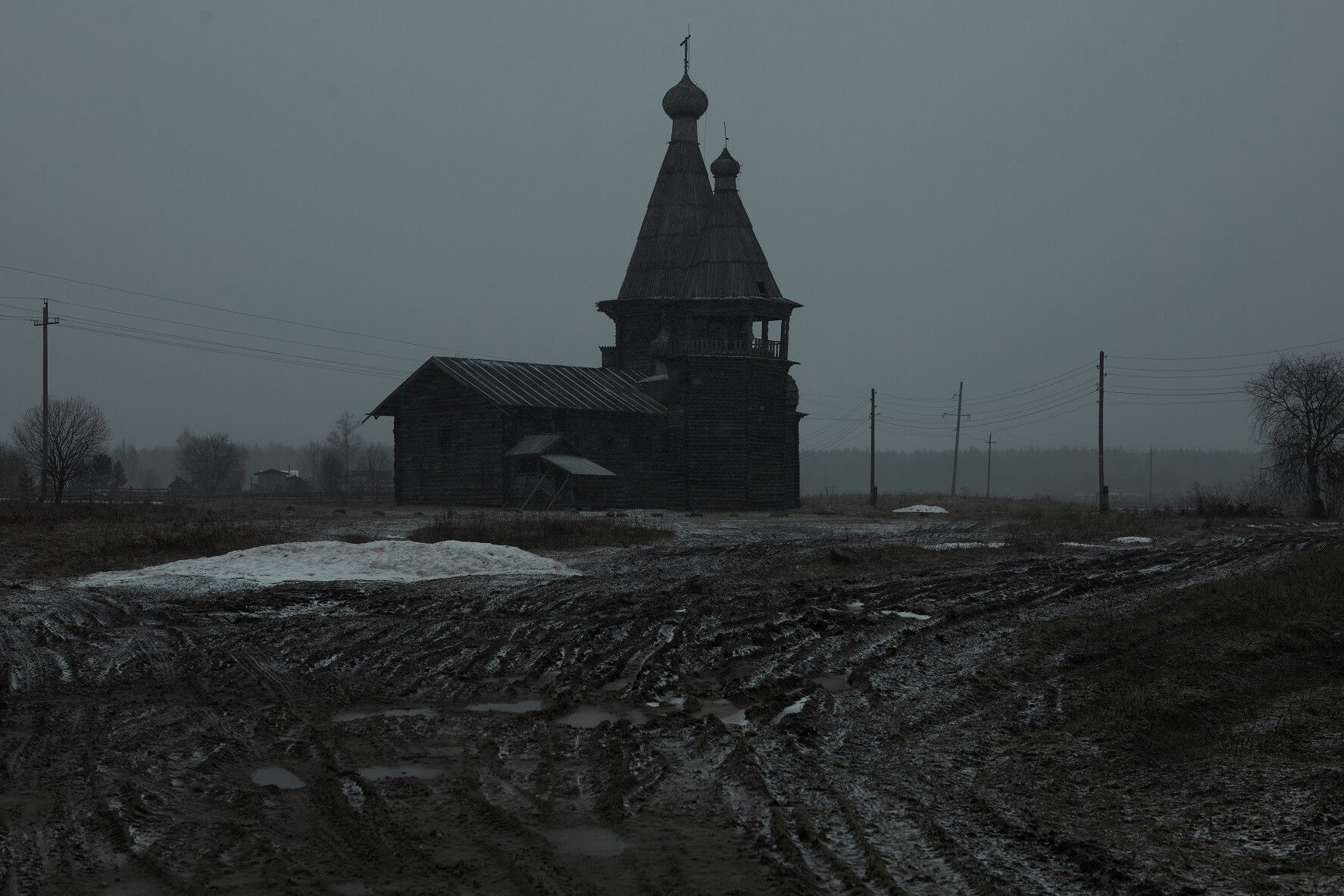 1774x1183 150 photographs of an abandoned Russian village, located in the northern region of Russia, views inside and outside the house, views of the church