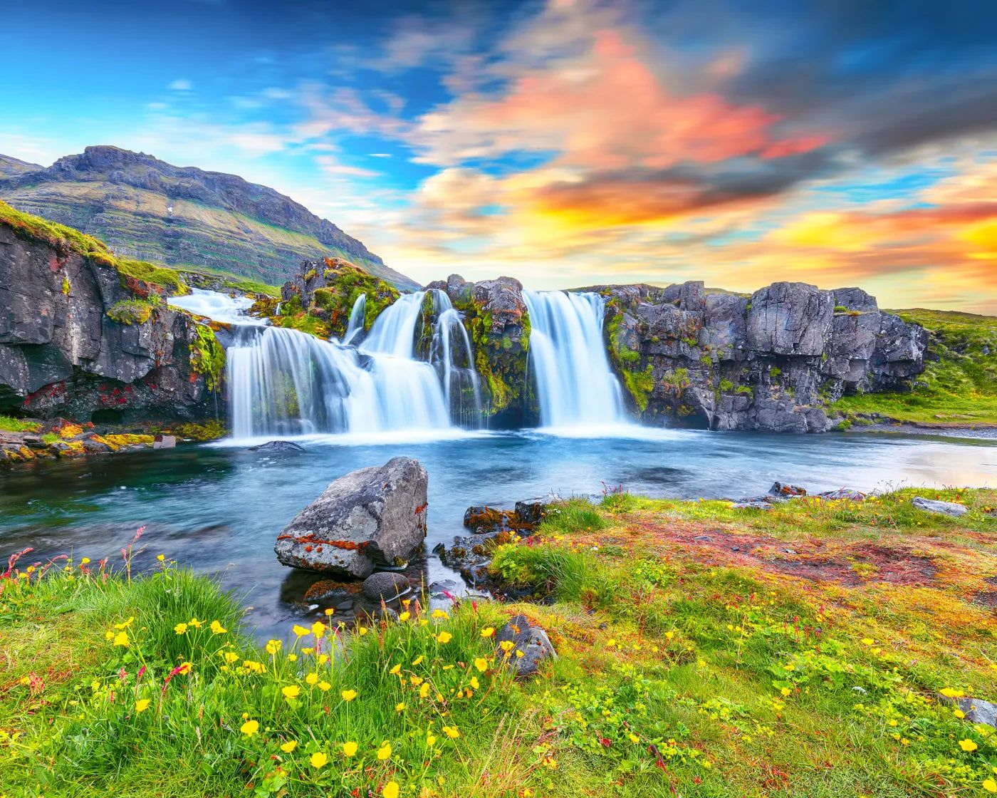 1400x1120 Landscape Wallpaper Waterfall