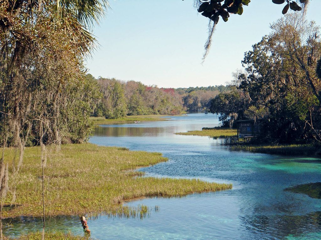 1024x768 Rainbow River from Overlook, Rainbow Springs State Park
