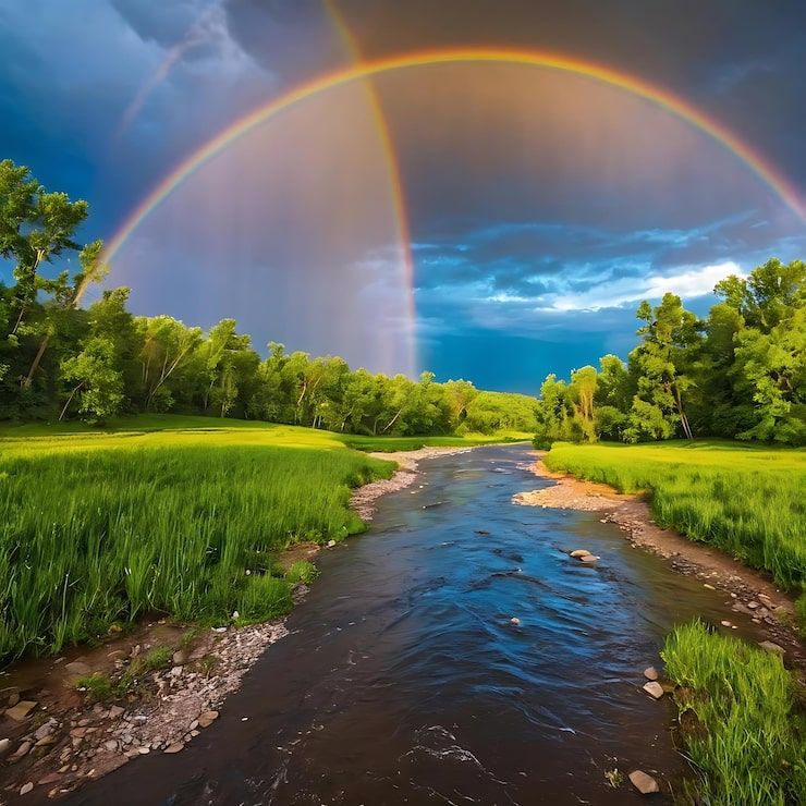 740x740 Rainbow River Photo Free High Quality Picture. Magnific (formerly Freepik)