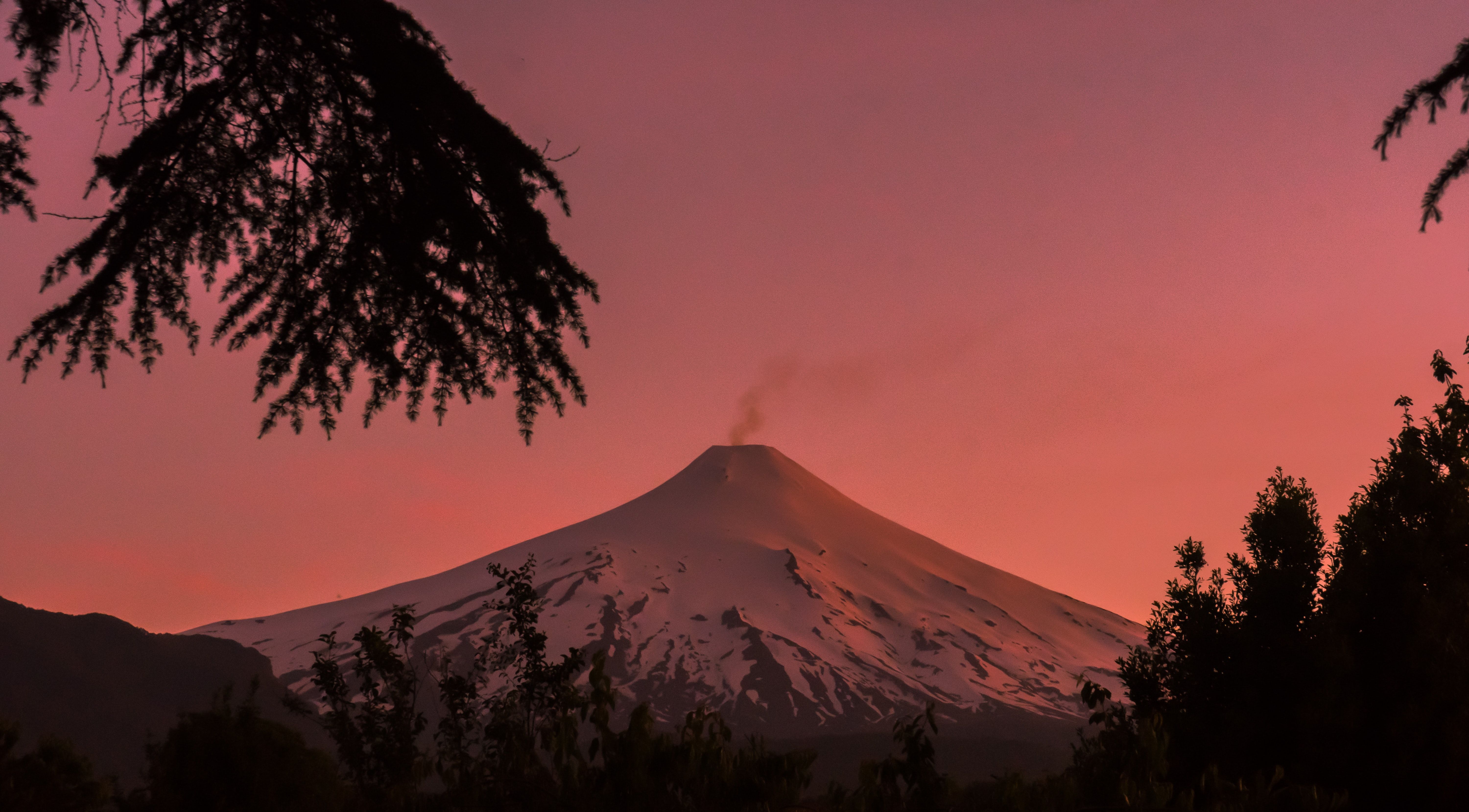 6000x3319 Villarica Volcano Pucon Chile Coverd In Snow 5k Wallpaper, HD Nature Wallpaper, 4k Wallpaper, Image, Background, Photos and Picture