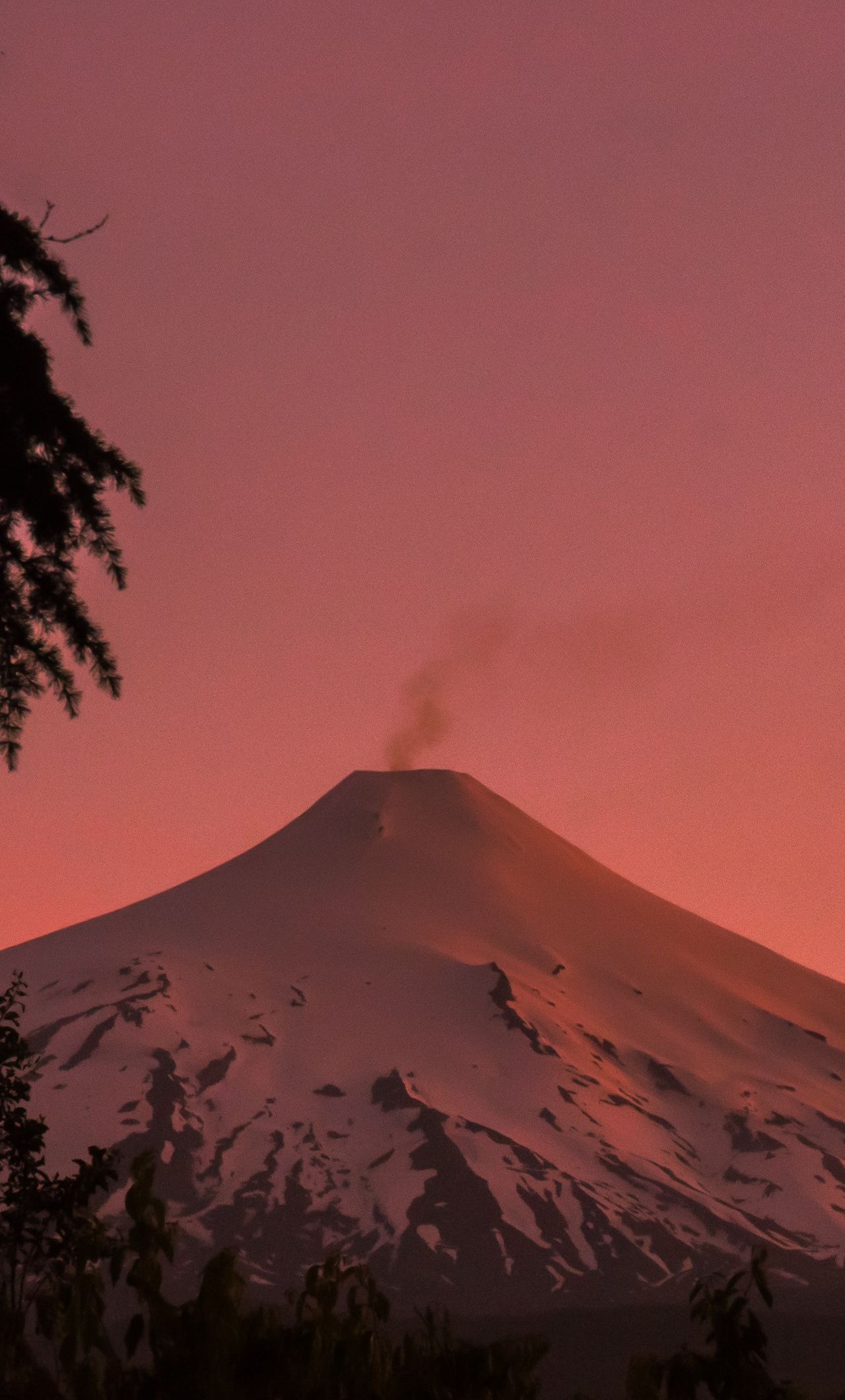 1280x2120 Villarica Volcano Pucon Chile Coverd In Snow 5k iPhone , HD 4k Wallpaper, Image, Background, Photos and Picture