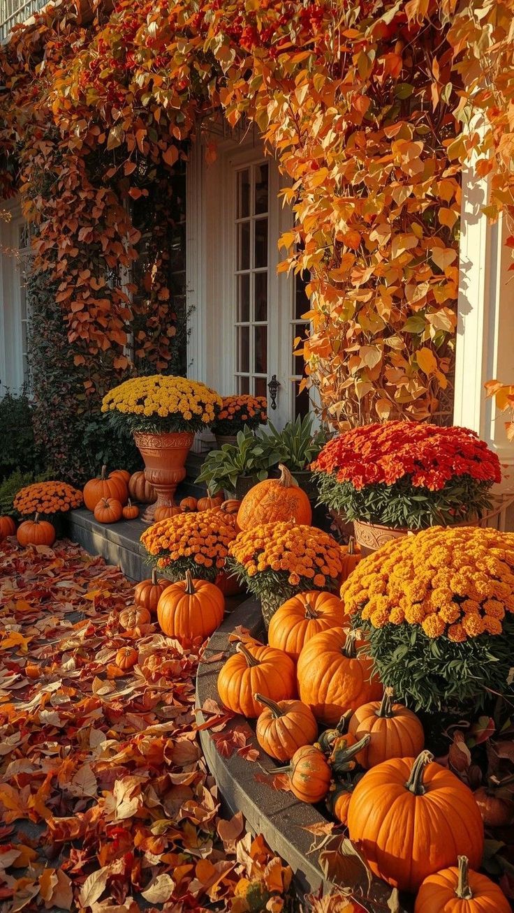736x1308 Fall aesthetic wallpaper iphone. Autumn aesthetic wallpaper, Pumpkin wallpaper, Fall mums
