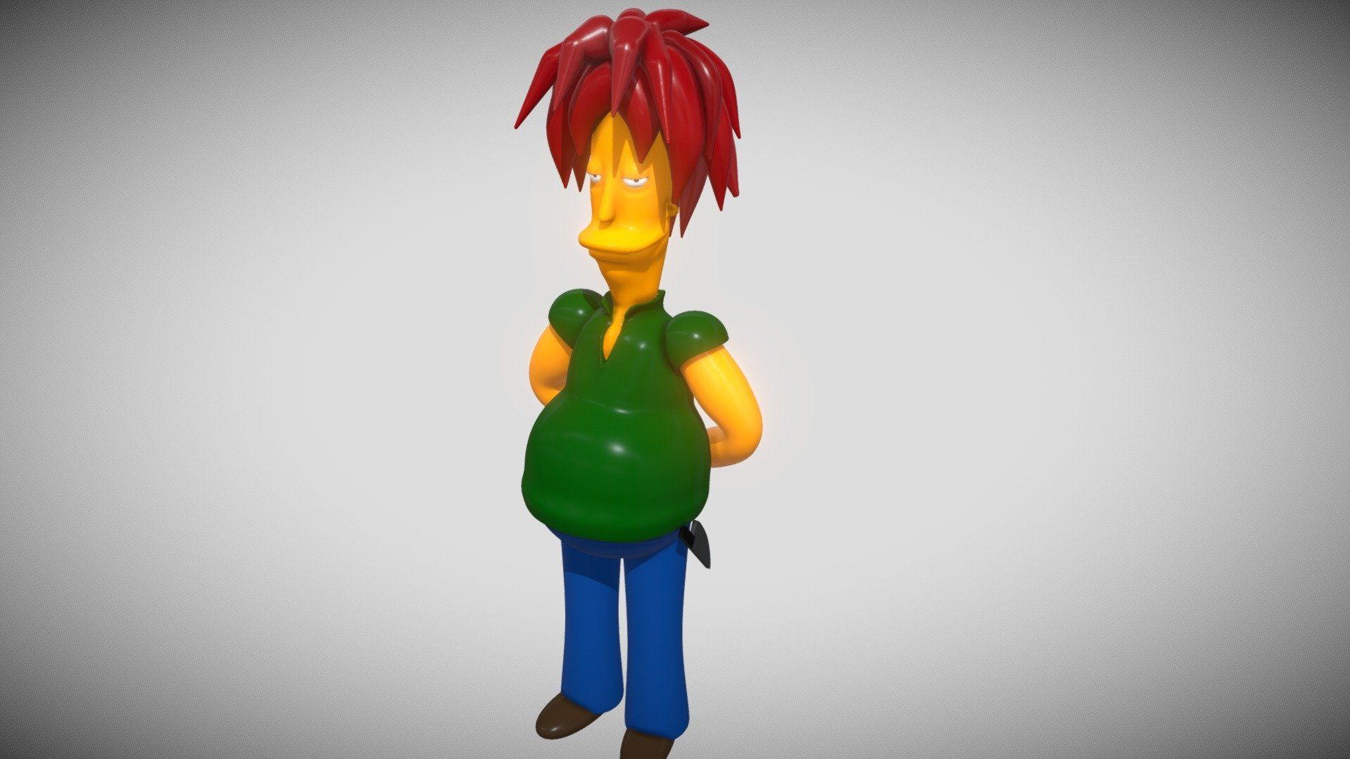 1920x1080 Sideshow Bob from The Simpsons Free 3D model by Christian Day [8b5d89f]