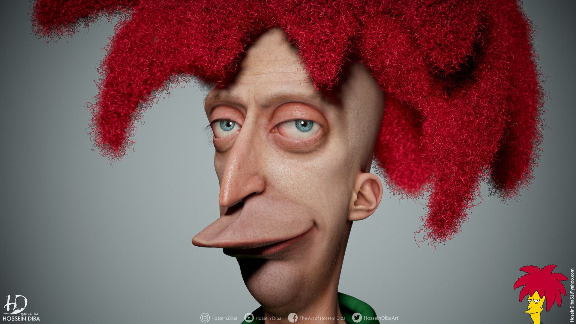 1920x1080 Hossein Diba Model of Sideshow Bob(Real time)