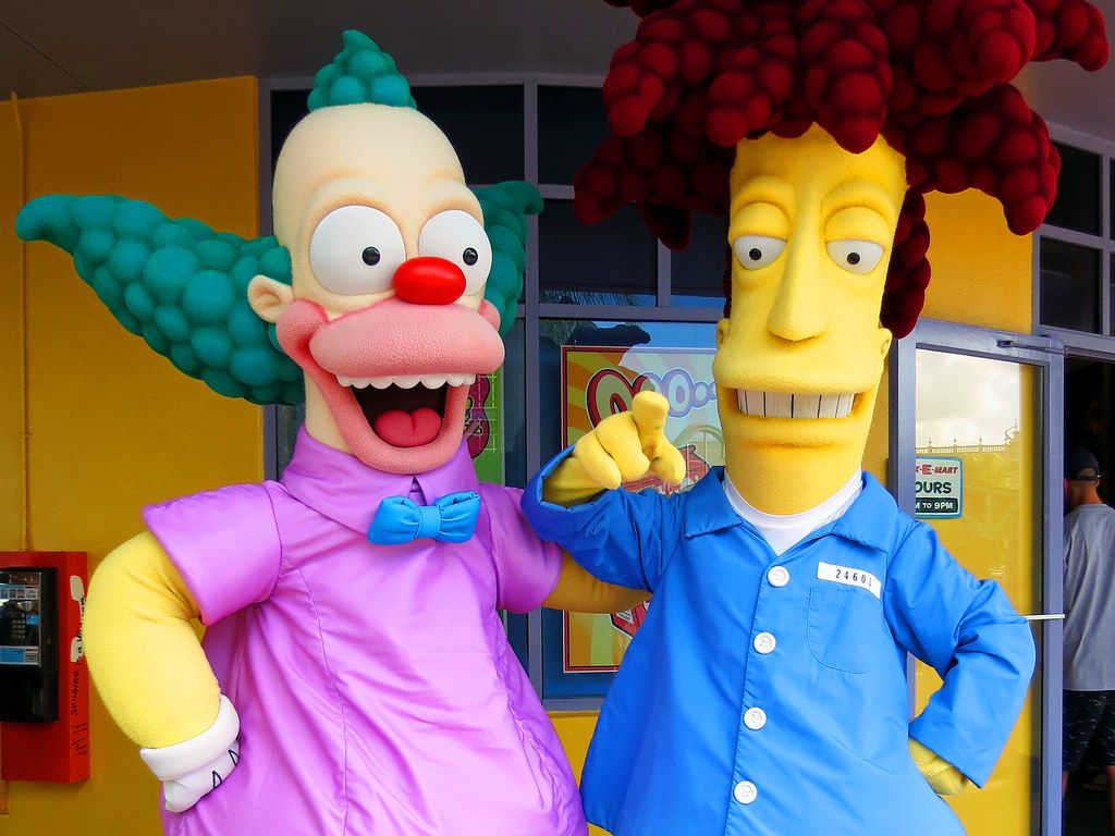 1024x768 Krusty The Klown And Sideshow Bob. Kwik E Mart, Universal S