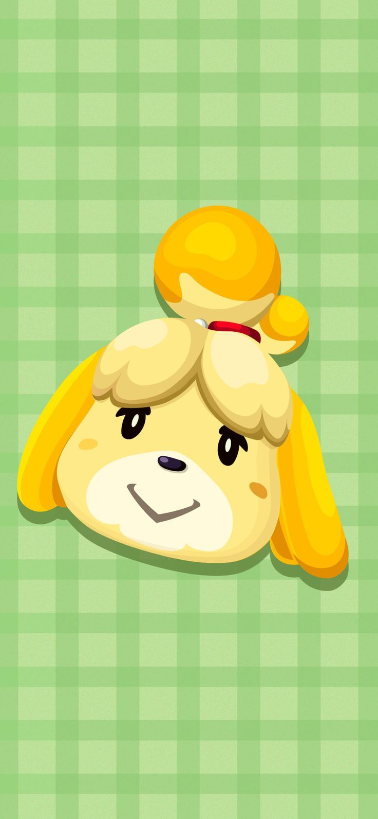 736x1592 Animal Crossing Isabelle Green Wallpaper