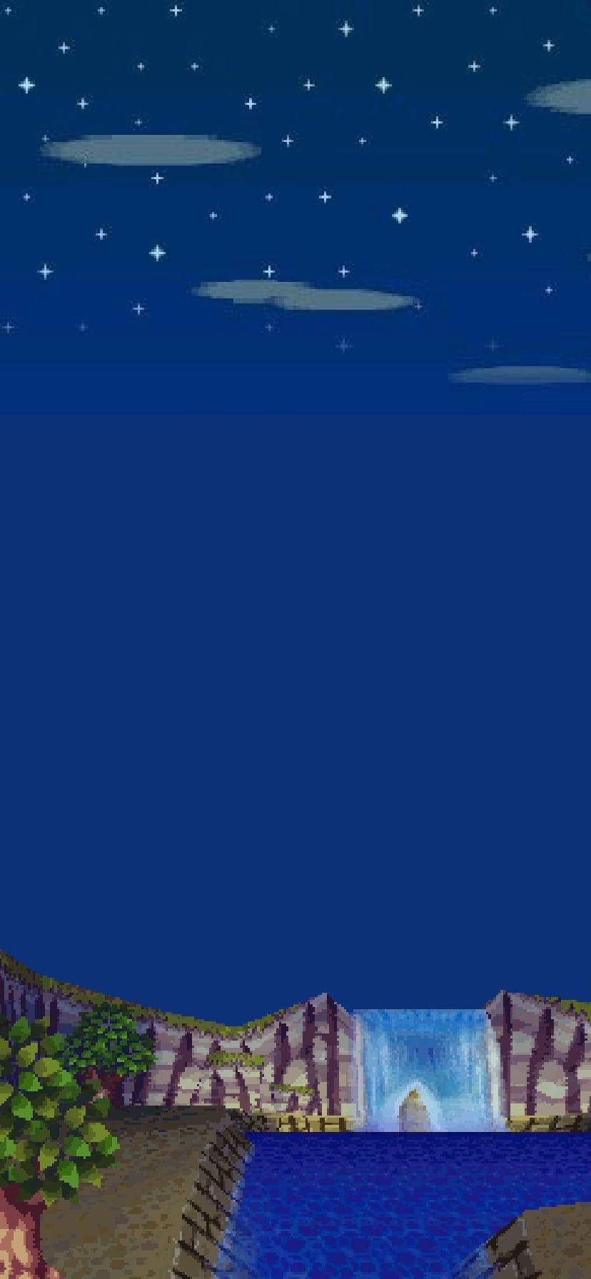 828x1792 Download Gaze up at the twinkling stars in the night sky in Animal Crossing Wallpaper
