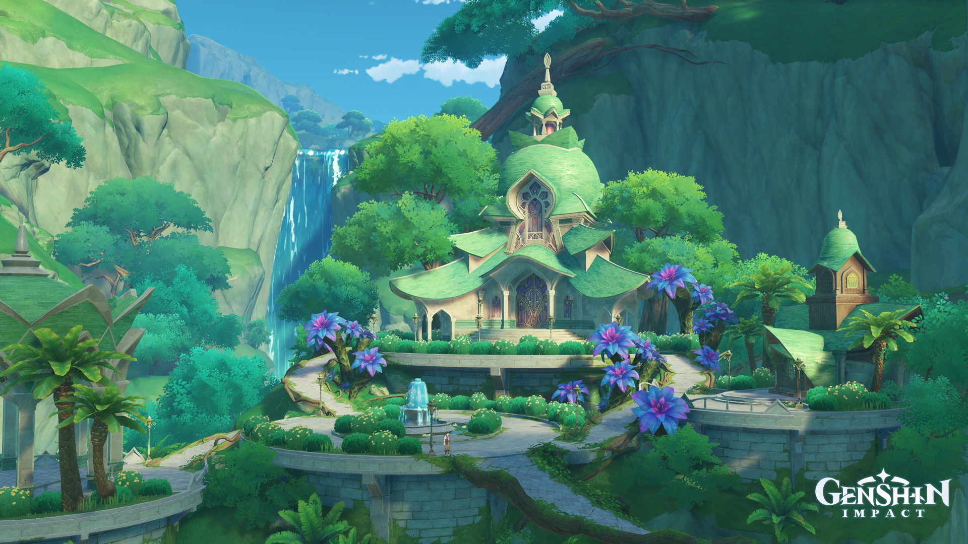 1920x1080 Sightseeing With Friends: Back to Sumeru