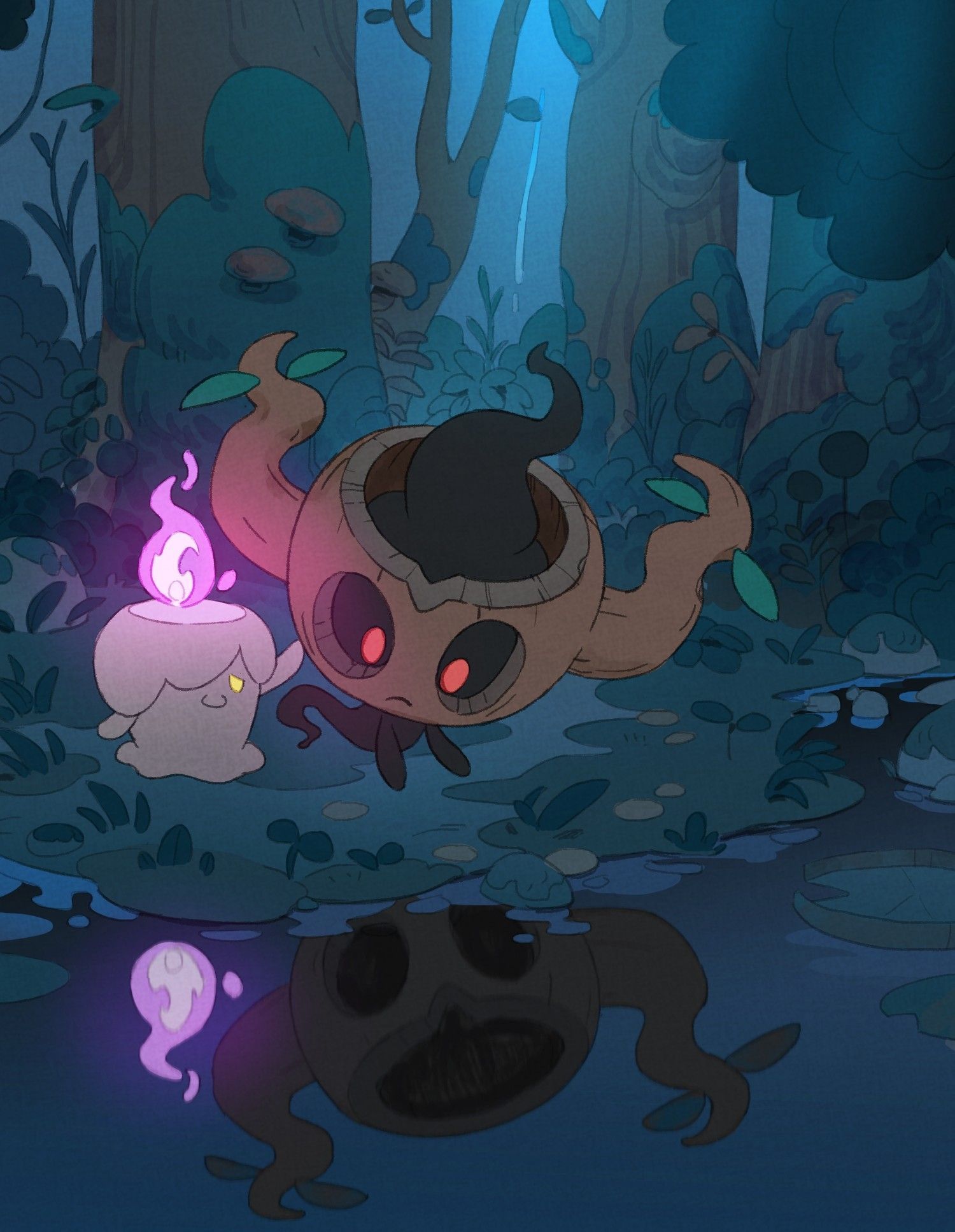 1500x1935 Litwick and Phantump