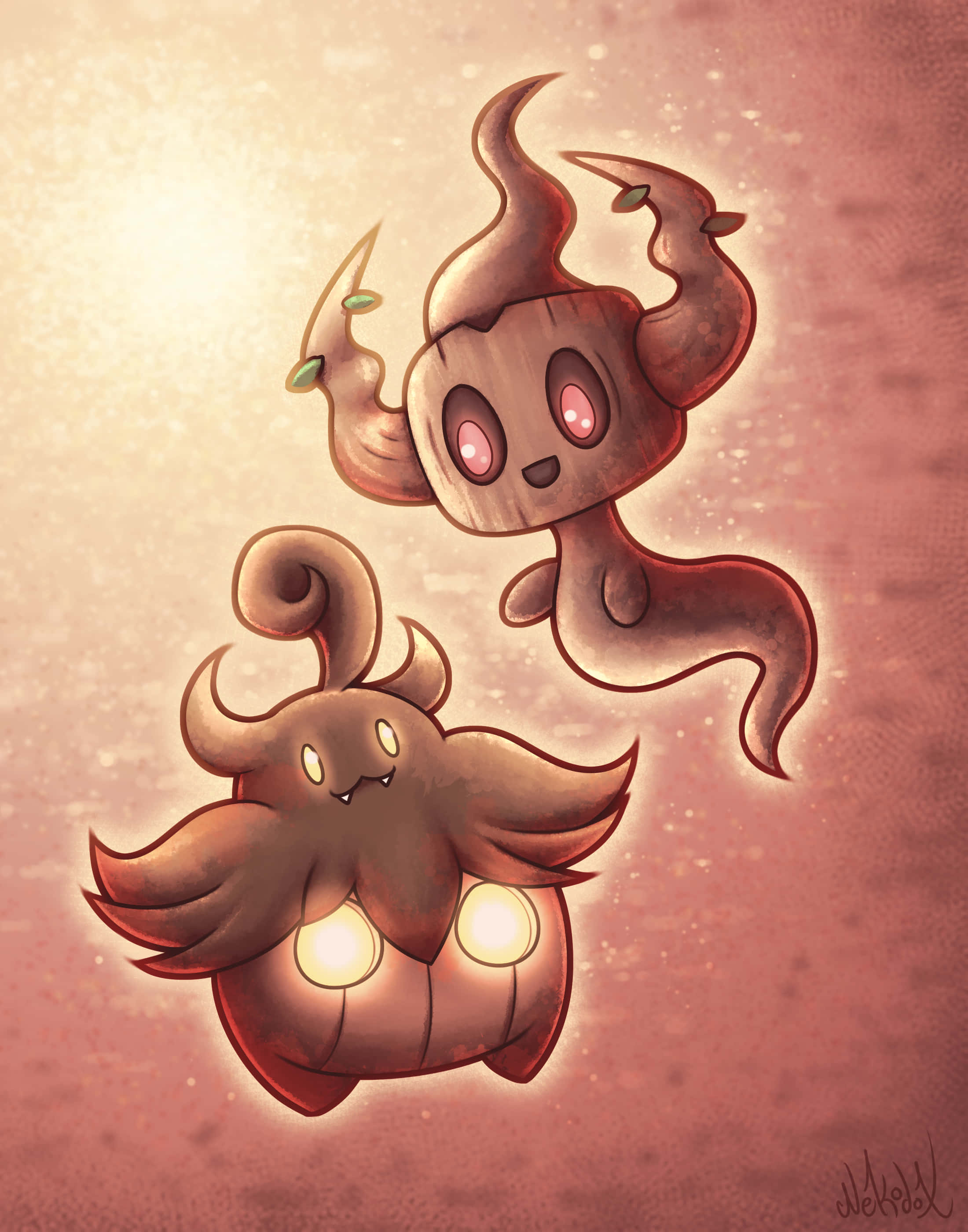 2200x2800 Download Phantump Orange Aesthetic Art Wallpaper