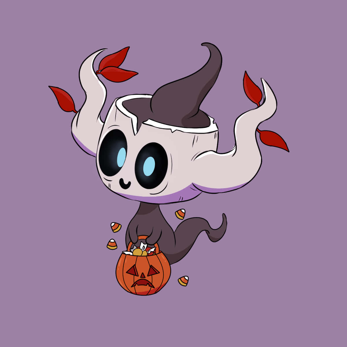 1200x1200 Download Cute Phantump Holding Pumpkin Wallpaper