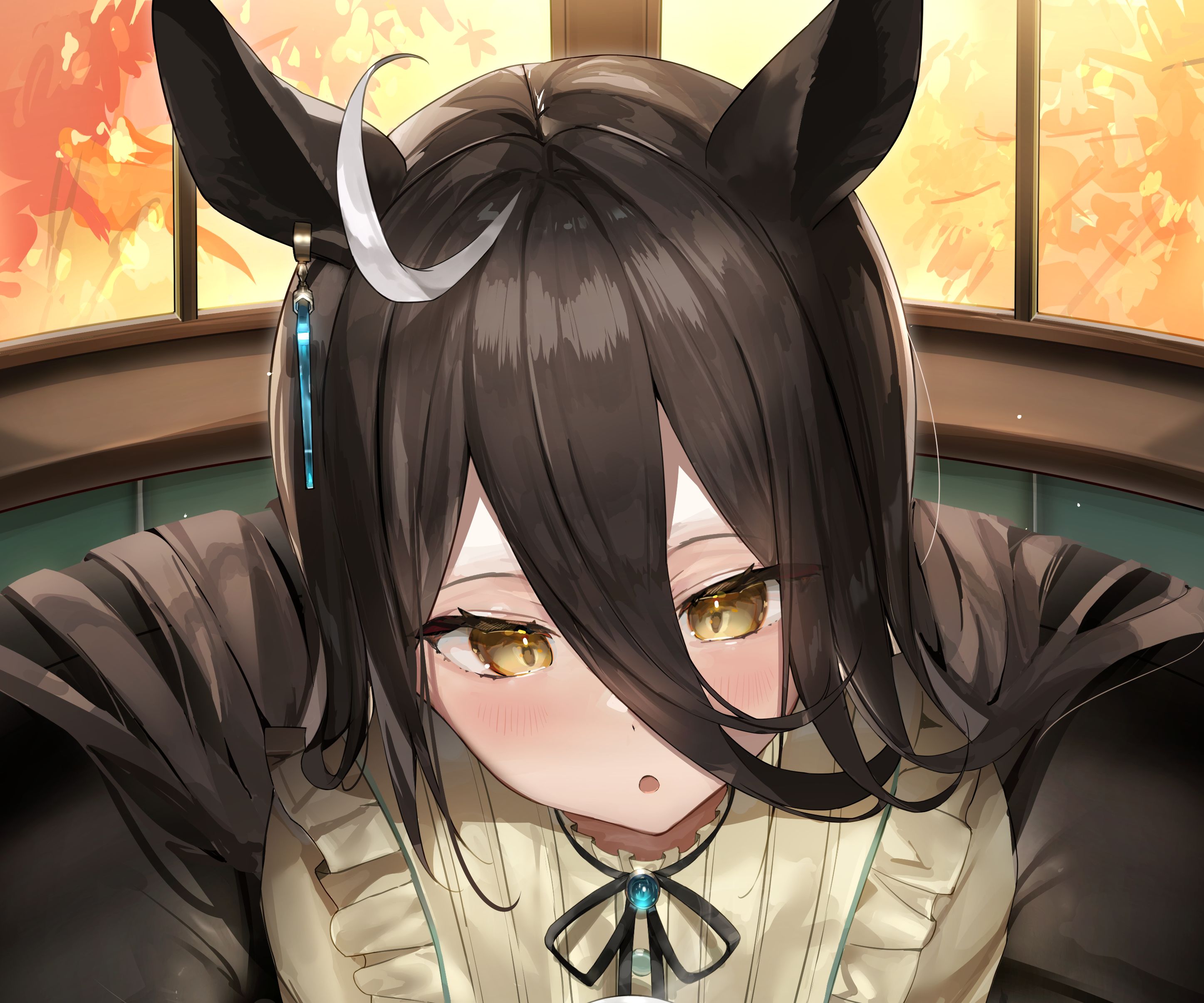 2894x2412 Desktop wallpaper: Anime, Uma Musume: Pretty Derby, Manhattan Café 4K free download for PC. 1057451