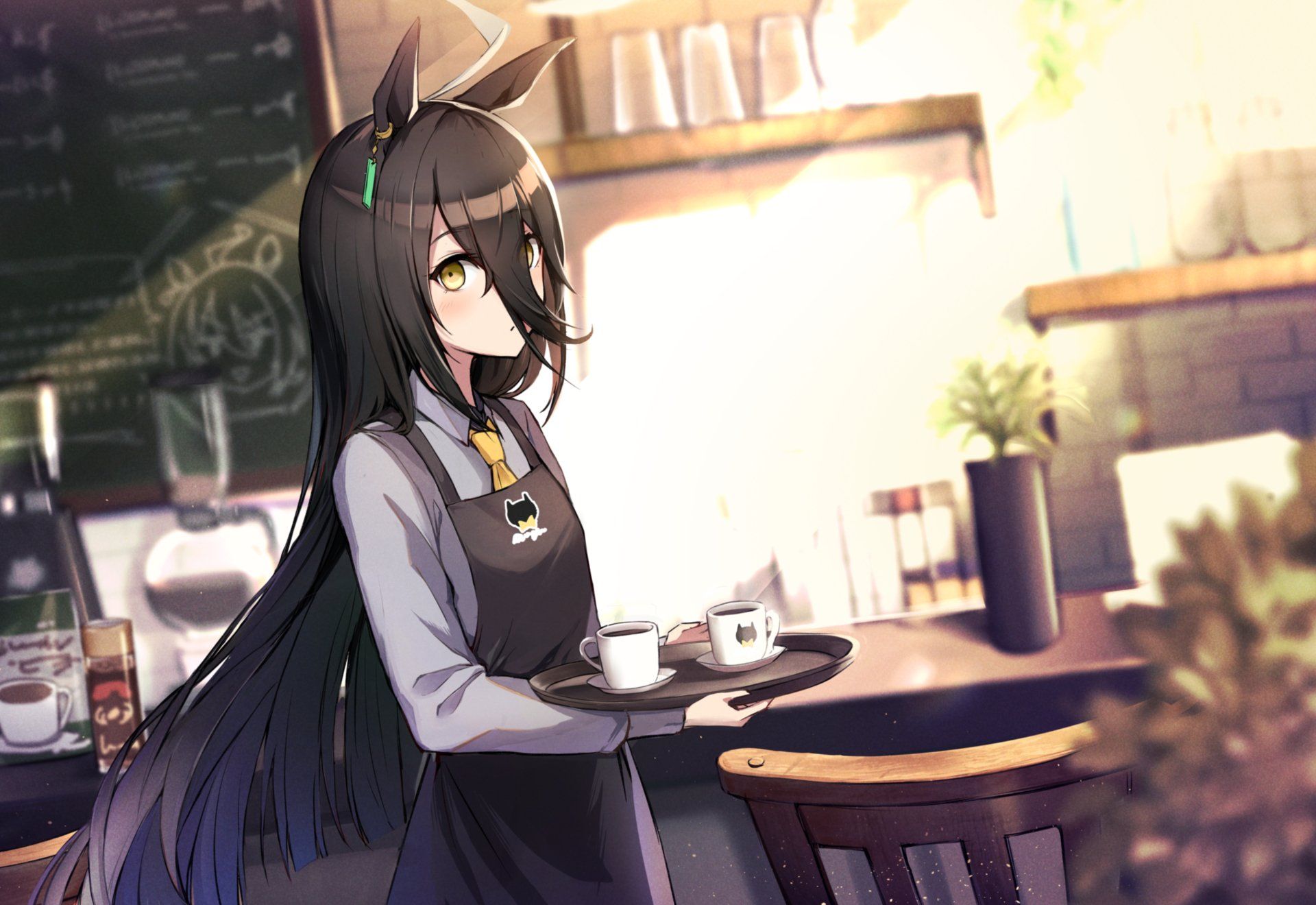 1920x1320 Manhattan Café: Long Haired Uma Musume 4K Wallpaperx3155