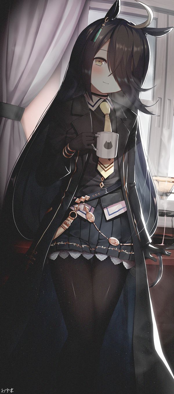 600x1358 Manhattan Café Musume: Pretty Derby Wallpaper by oz ma33 Anime Image Board