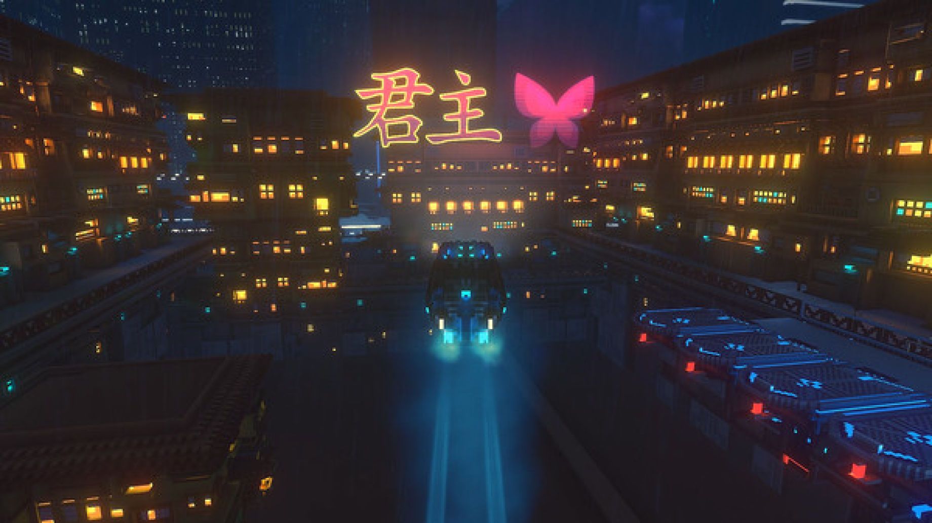 1840x1033 Cloudpunk: New Voxel Indie Game