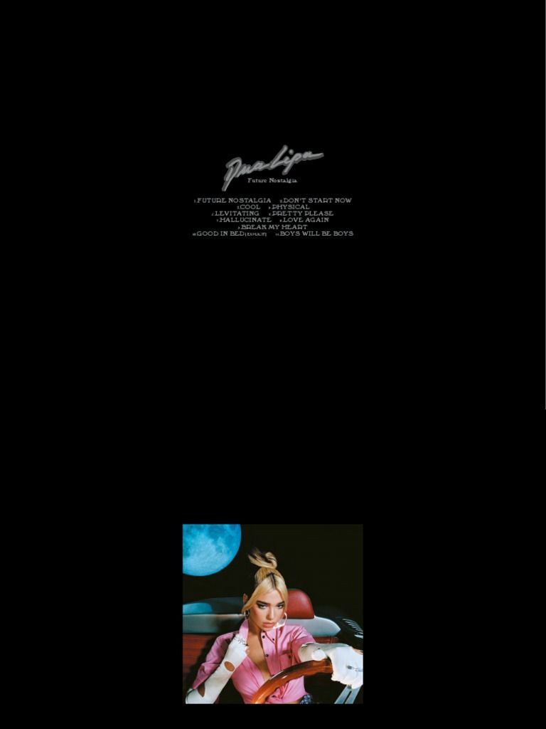 768x1024 Dua Lipa's Future Nostalgia Tracklist