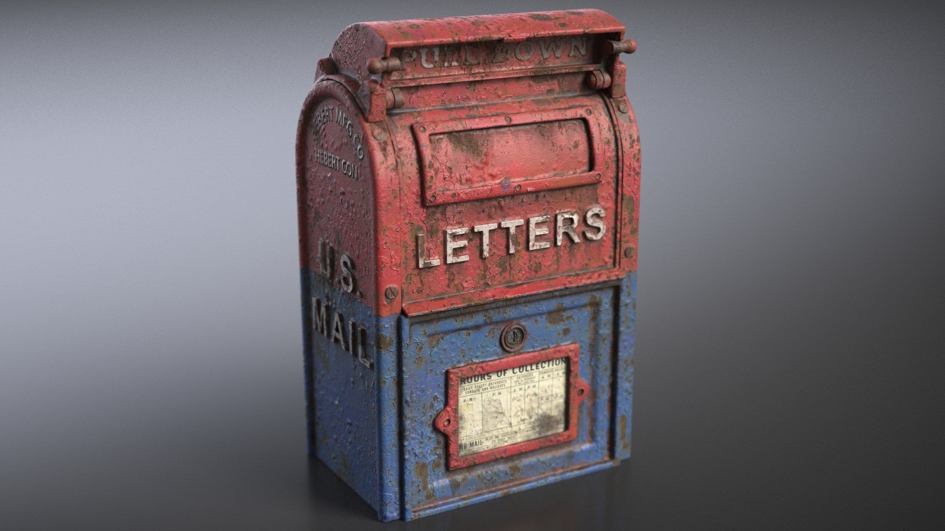 1920x1080 Vintage Mail Box 3D