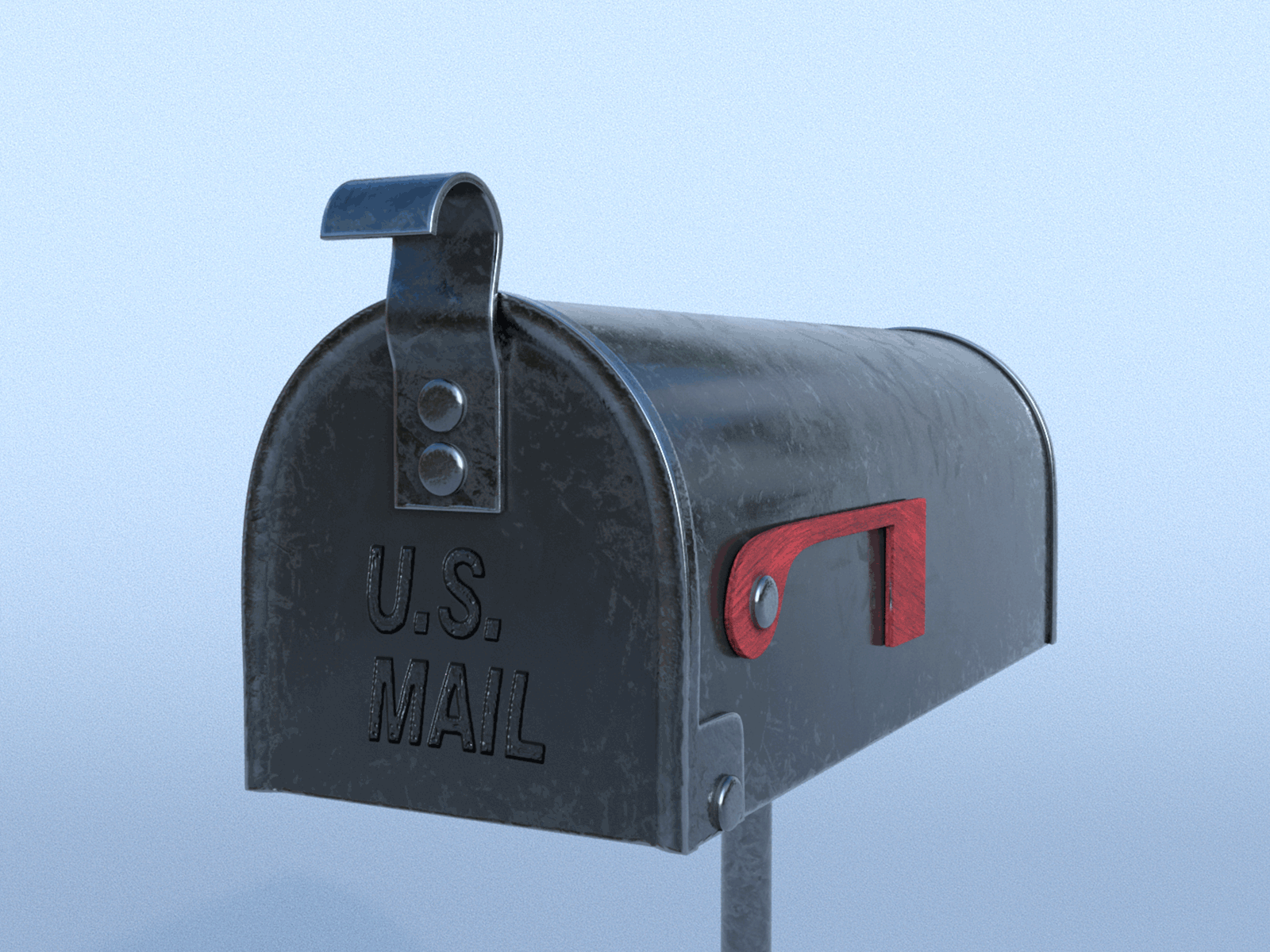 1600x1200 Mailbox with flag. by LittleredScrewdriver on Dribbble
