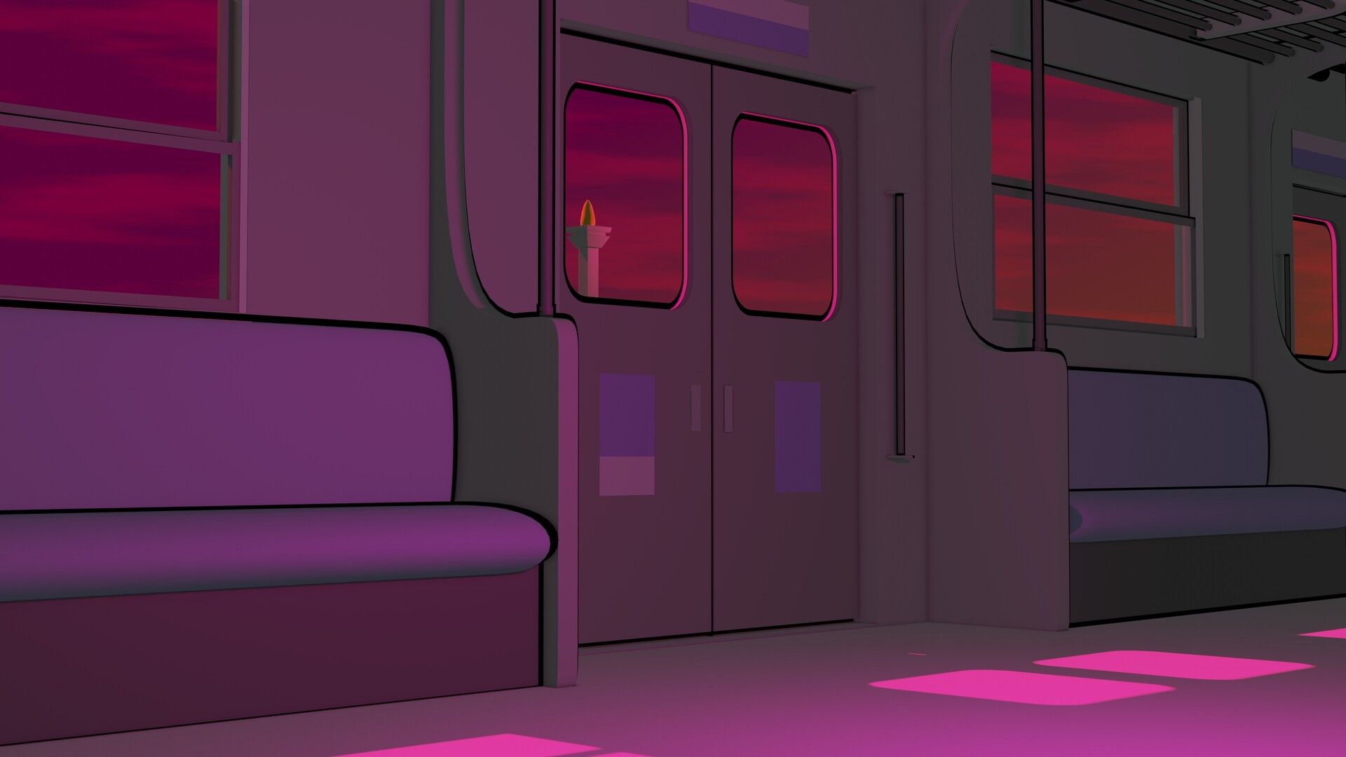 1920x1080 Train Lo Fi Background