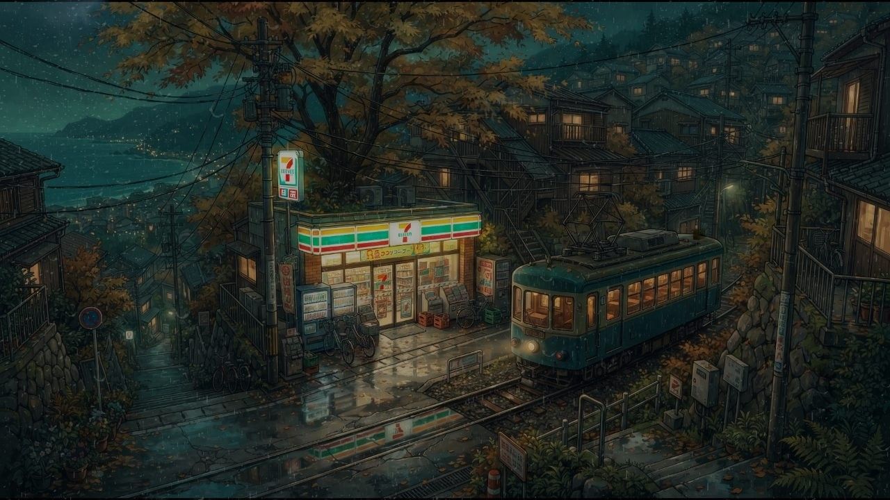 1280x720 The Last Tram Passes This 7 Eleven Every Night