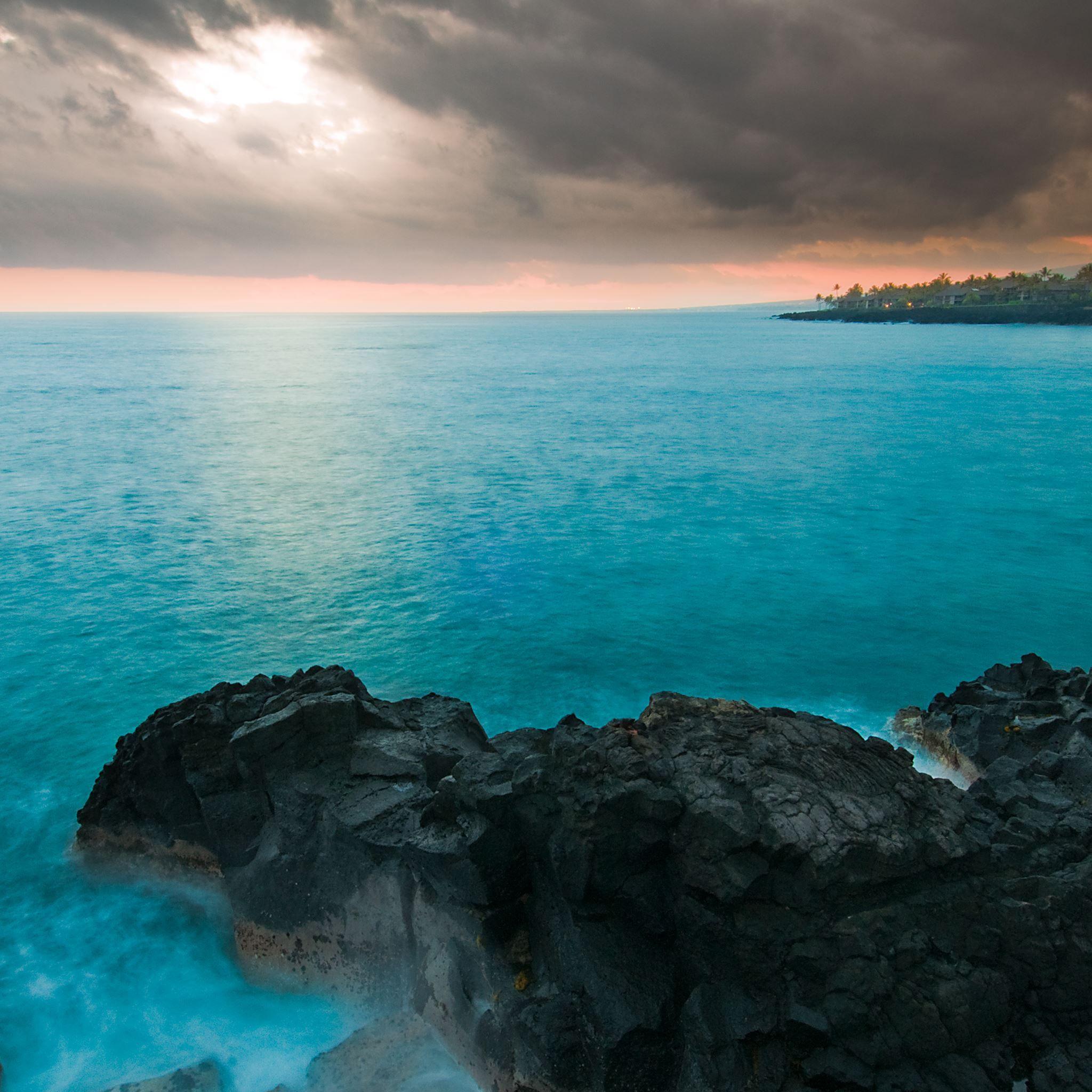 2048x2048 Nature Fiery Storm iPad Air Wallpaper Free Download