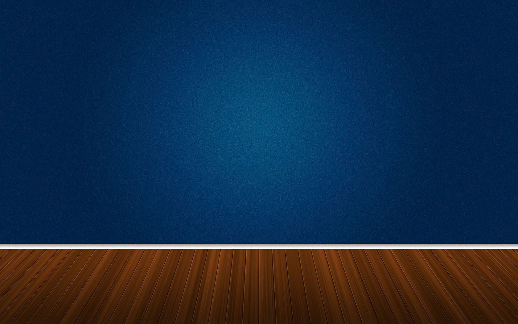 1680x1050 Deep Blue Wall & Polished Wood Floor