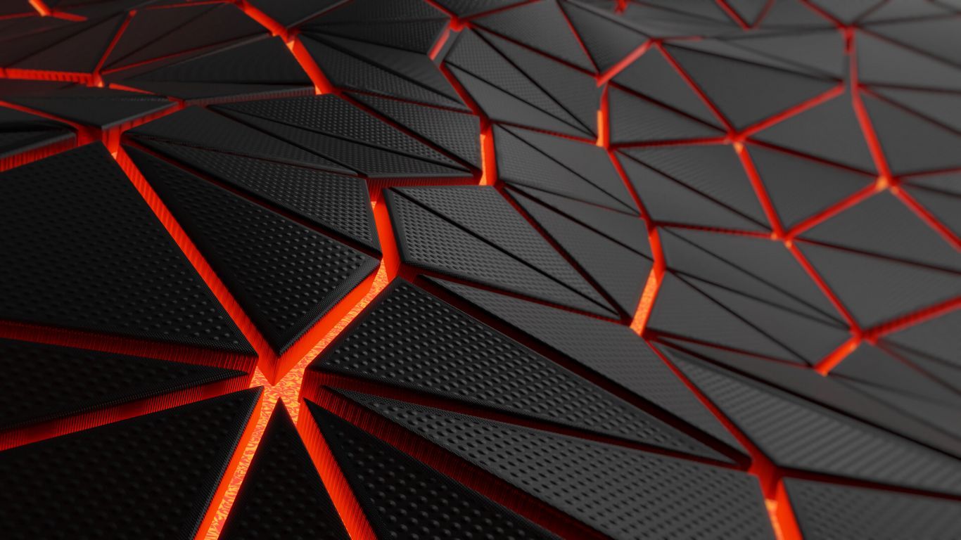 1366x768 Download wallpaper 1366x768 triangles, fragments, cranny, points, lava tablet, laptop HD background