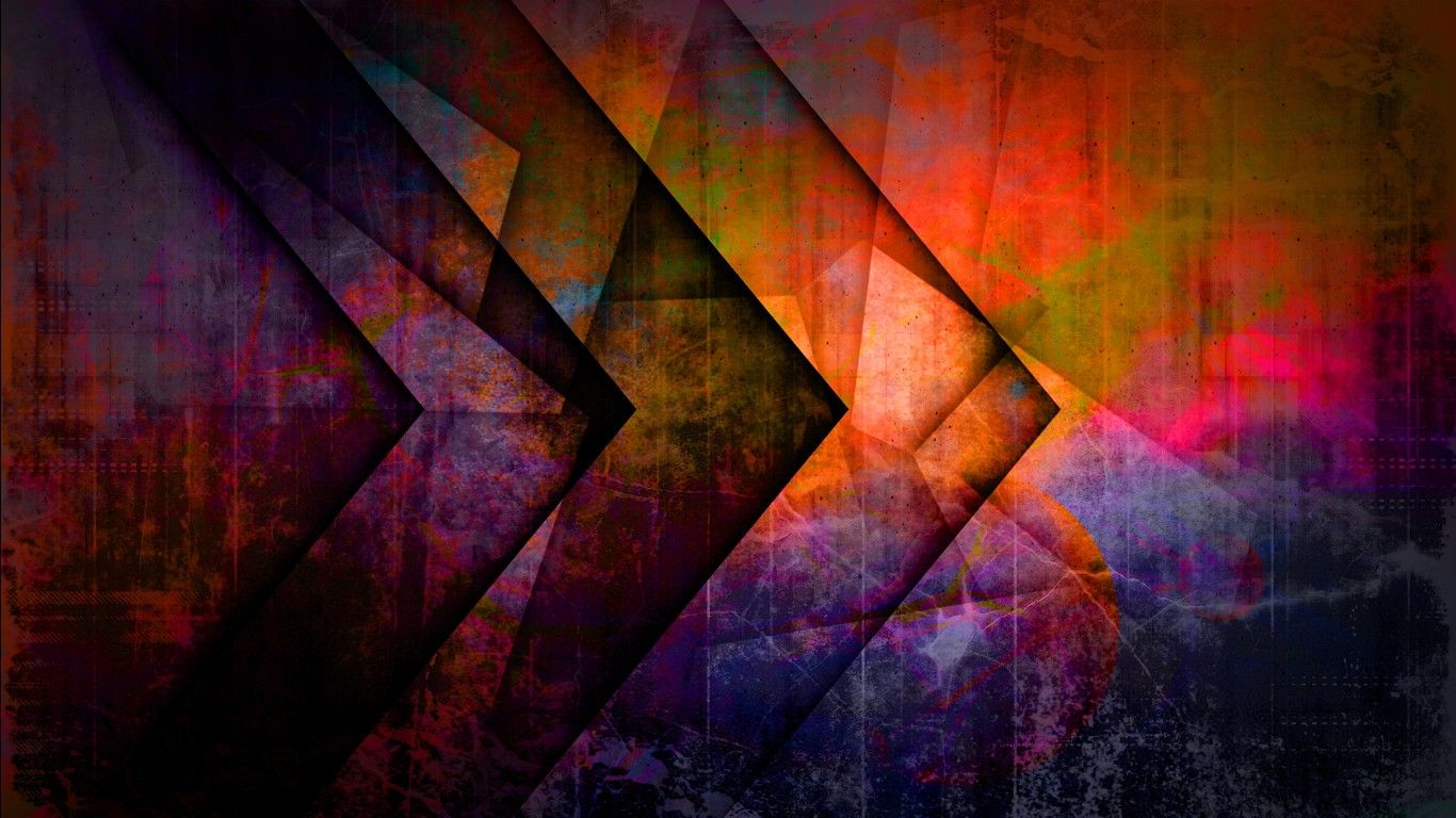 1366x768 Colorful Texture 4K HD Abstract Wallpaper