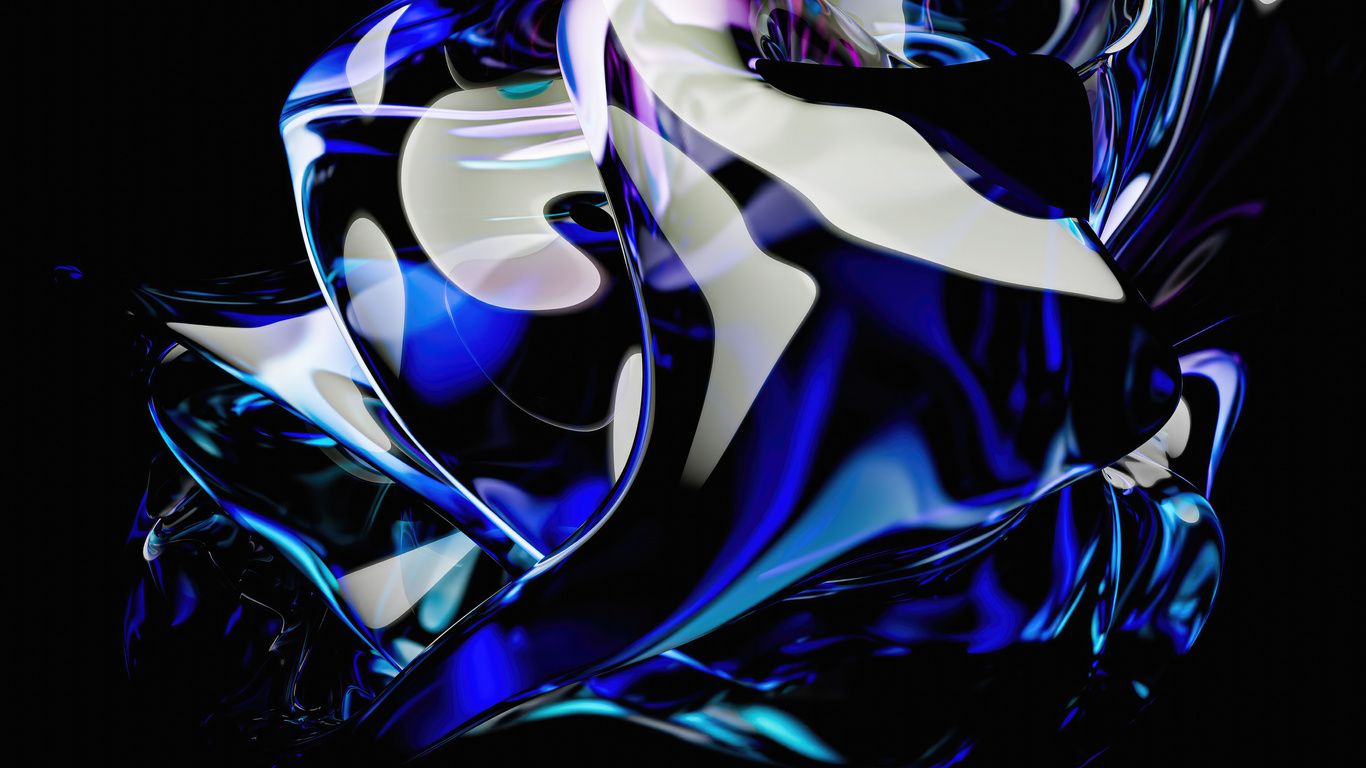 1366x768 Abstract Blue Glass Laptop HD , HD 4k Wallpaper, Image, Background, Photos and Picture