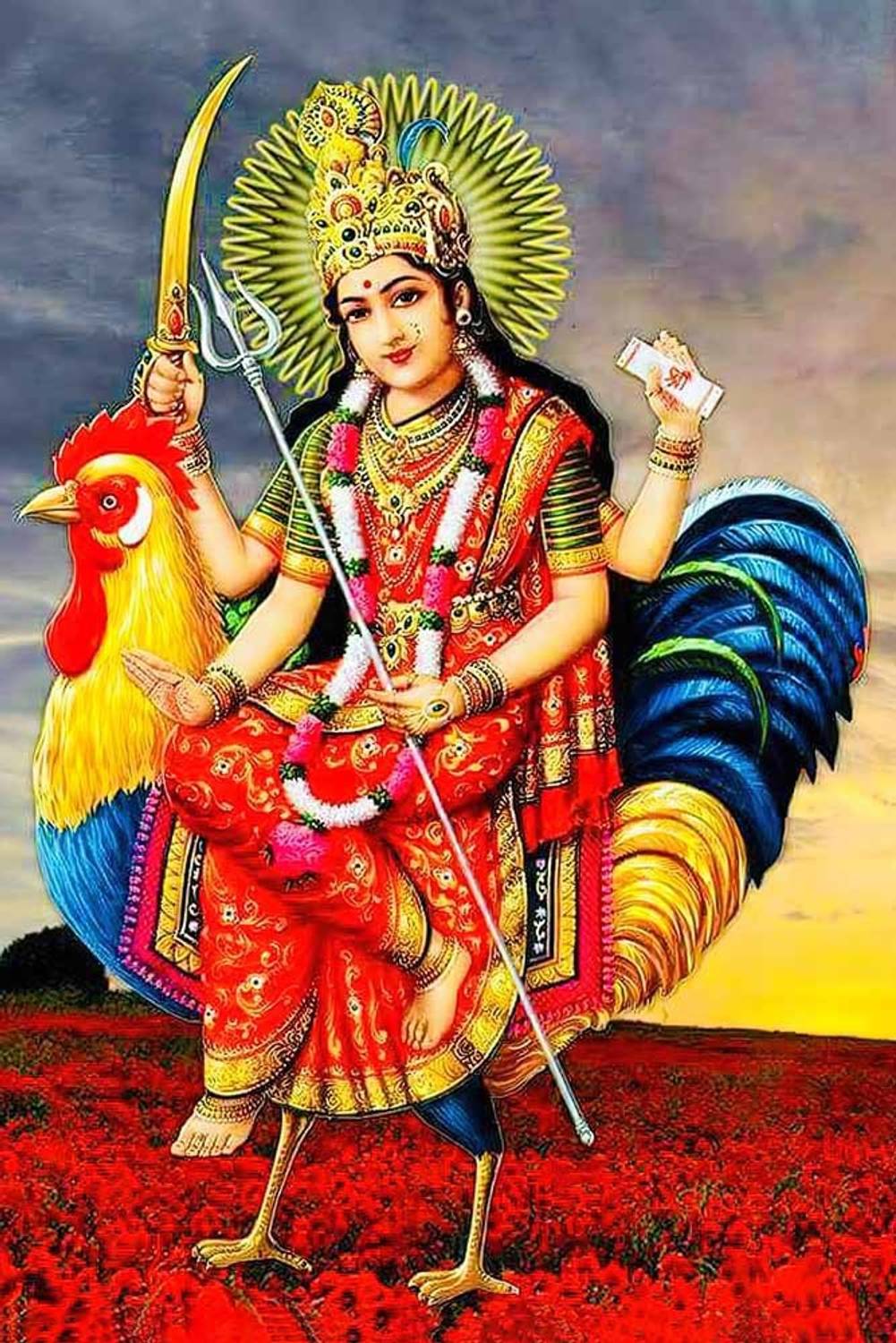 1001x1500 Goddess Bahuchar Maa Religious Waterproof Vinyl Sticker Poster.. (24 Inch X 18 Inch) Btcan2905 2 Fine Art Print Posters In India Art, Film, Design, Movie, Music, Nature And