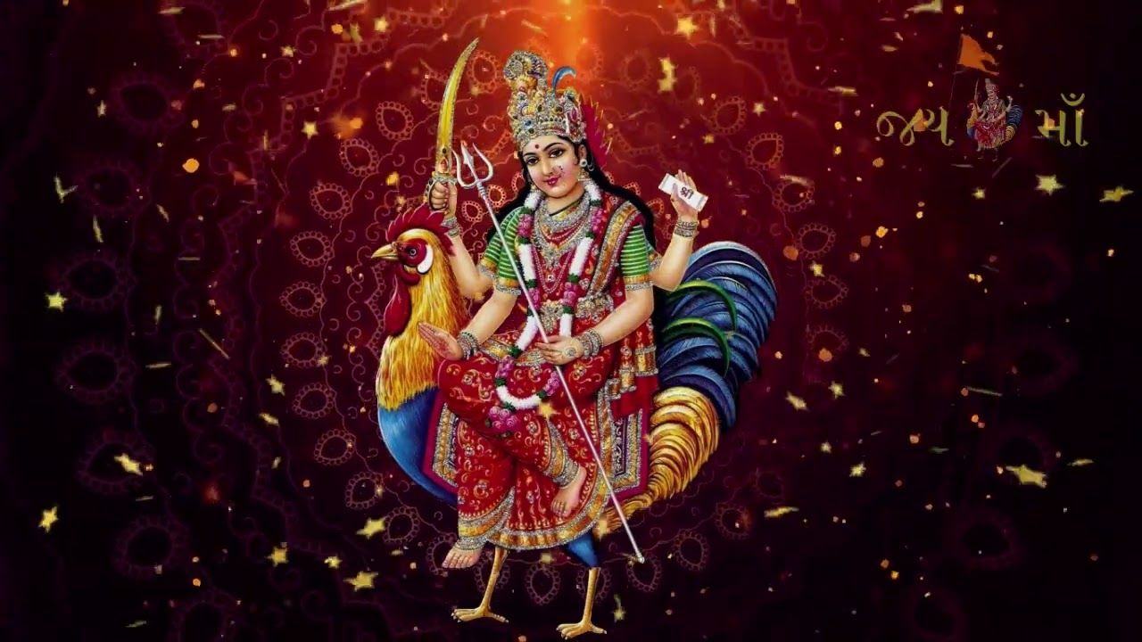 1280x720 Bahuchar Maa 4k animated Wallpaper for TV Test.. બહુચર માઁ