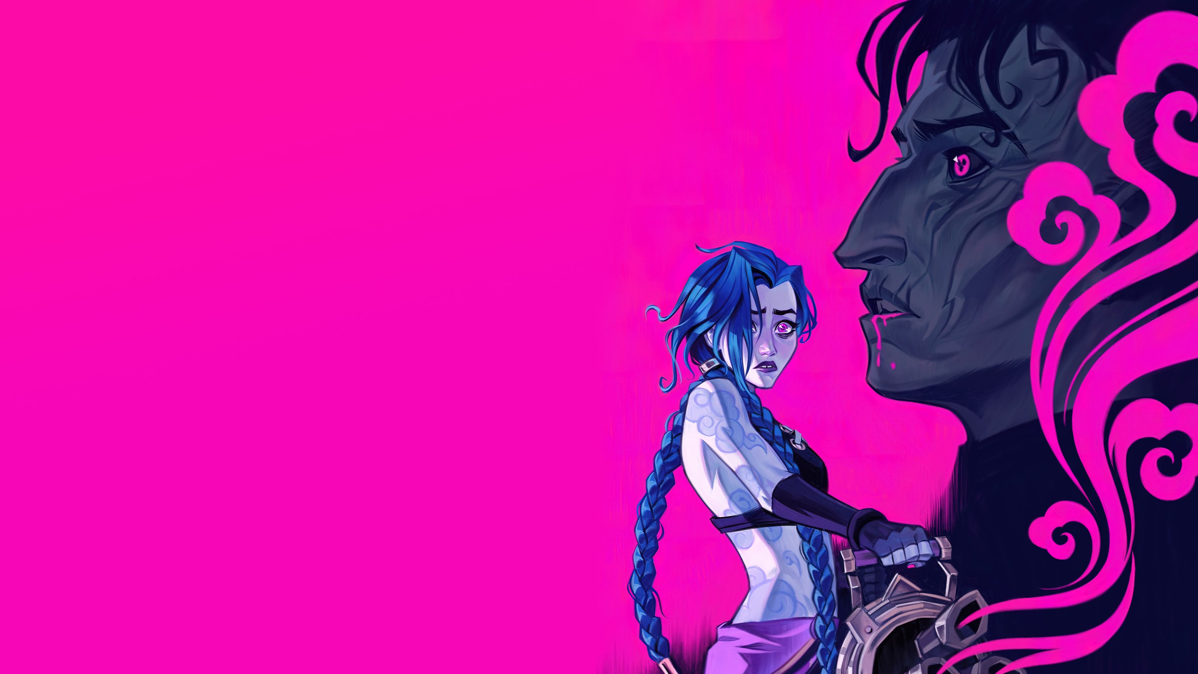 3840x2160 Arcane Jinx Silco Wallpaper 8K 4K PC Desktop e