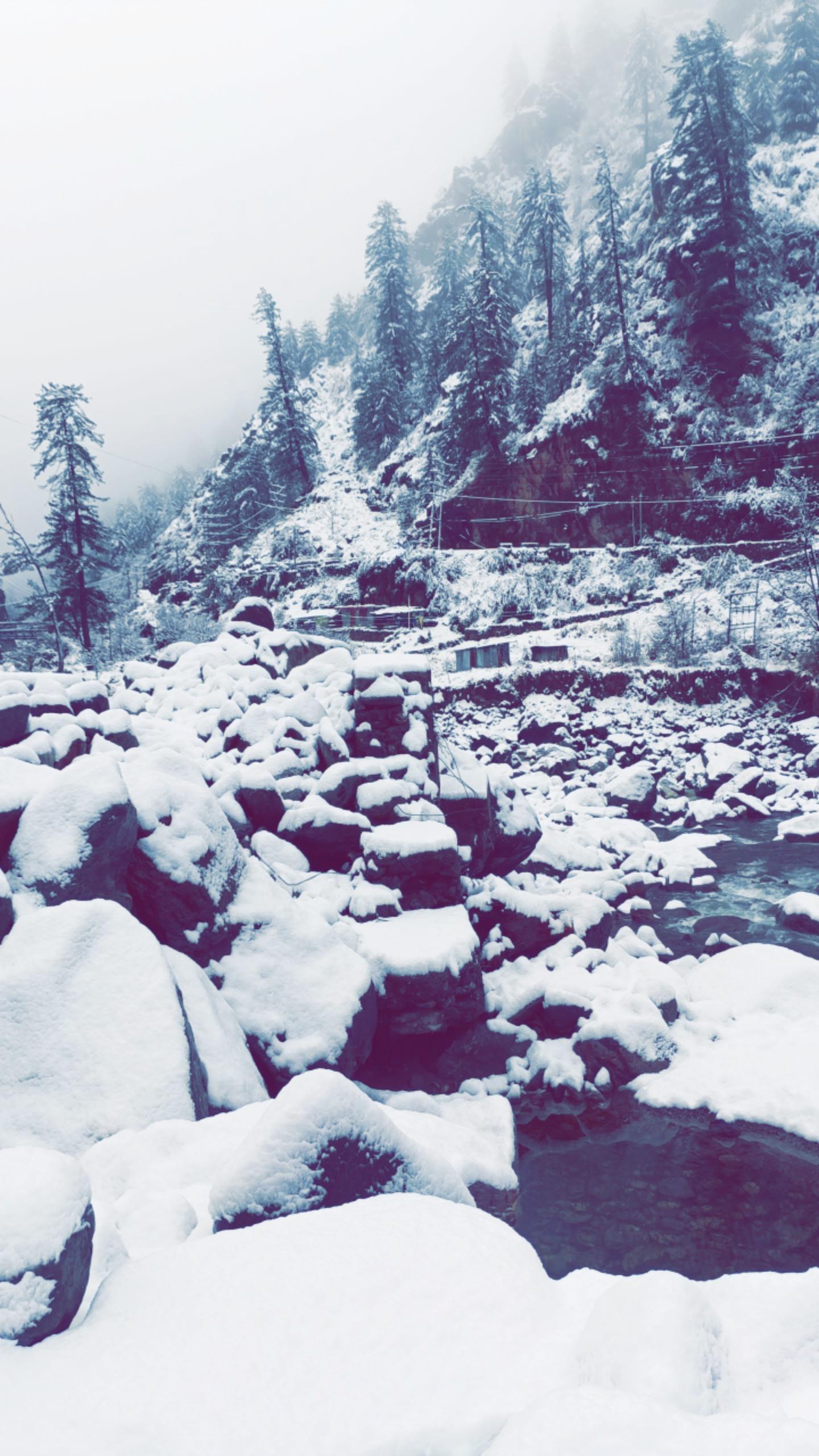 1440x2560 Manikaran on a snowy morning