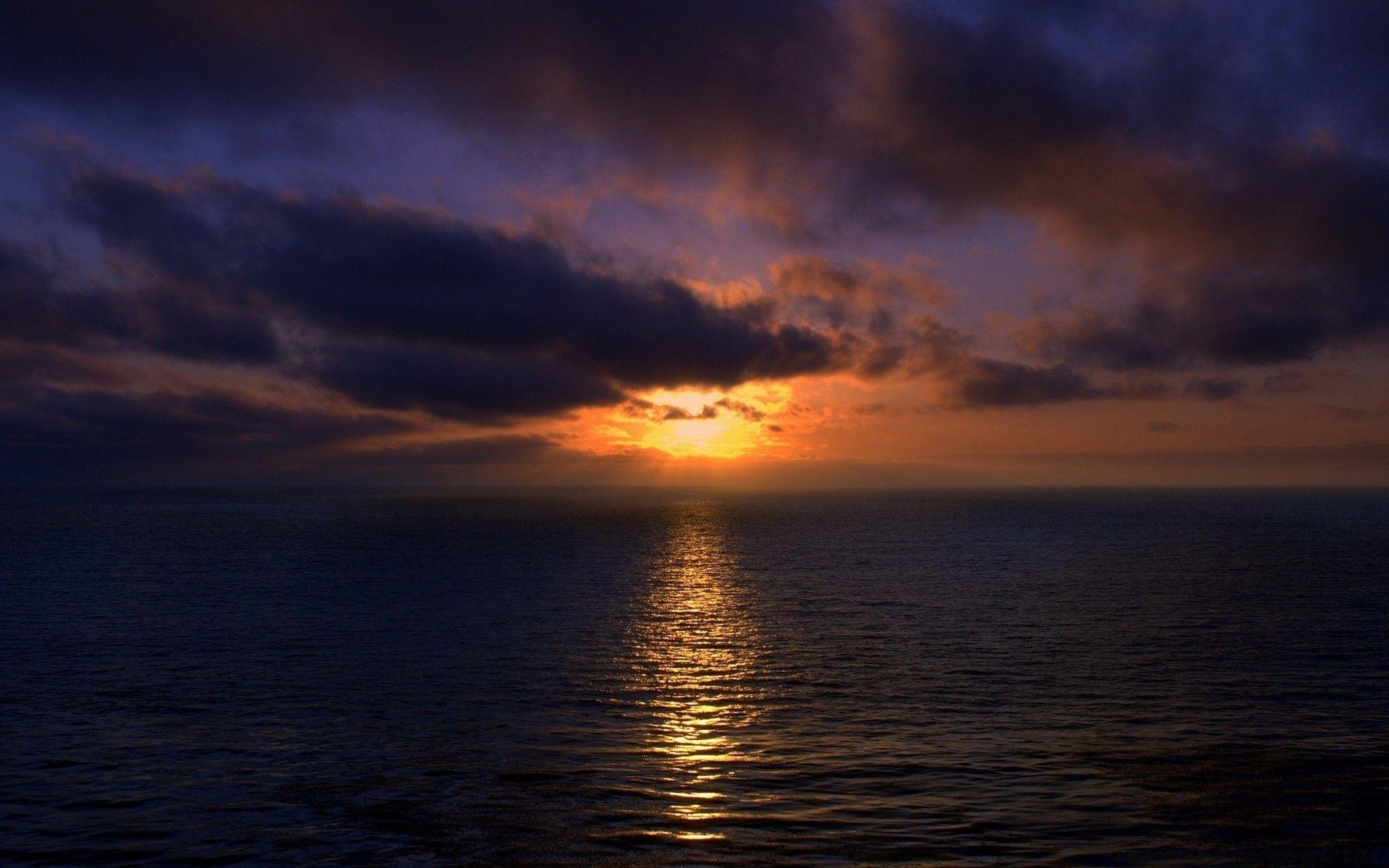 1920x1200 Sunset, Open Sea