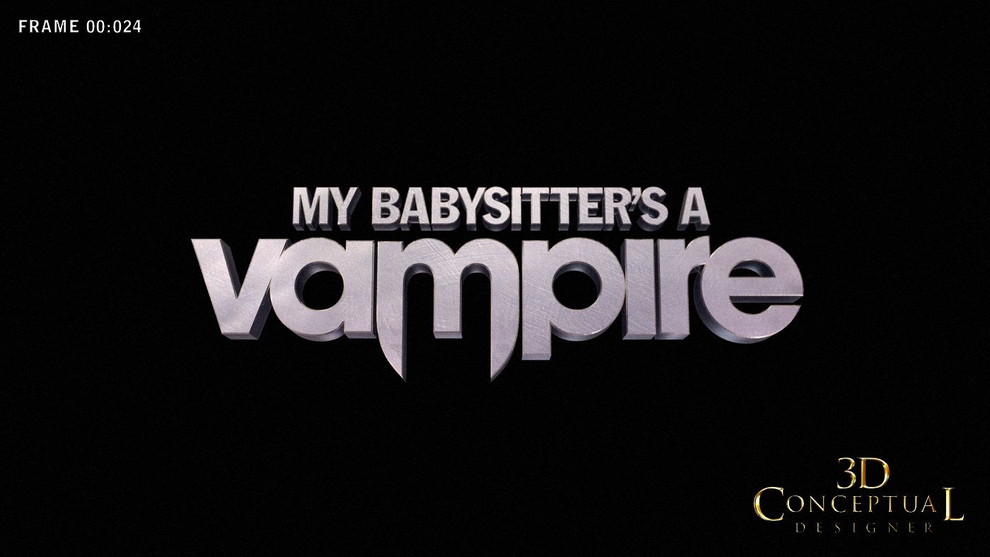 1400x788 3DconceptualdesignerBlog: Project Review: My Babysitter's A Vampire: Disney Channel: Main Title 3D Build Out And 3D Animation 2011