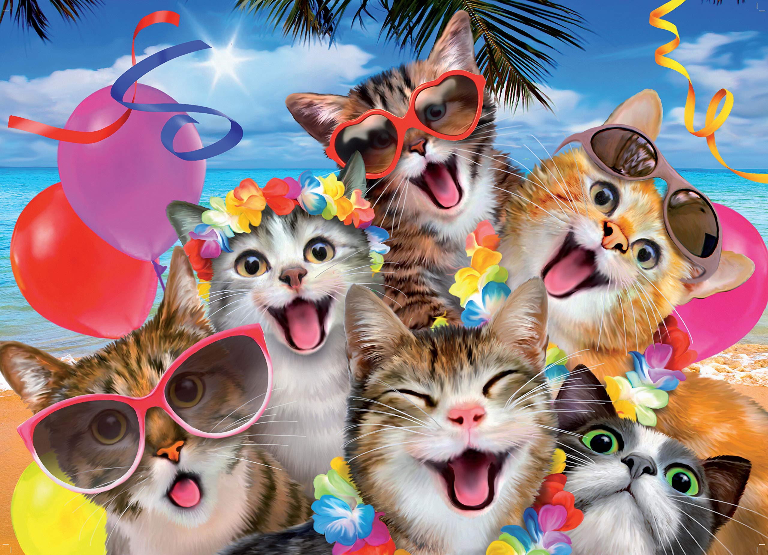 2560x1851 King 5702 Cats Selfie Jigsaw Puzzle 1000 Piece 68 X