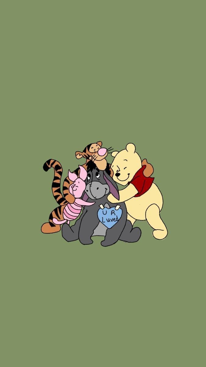 675x1200 Winnetou wallpaper. Win the pooh, Winnie the pooh green, Cute disney wallpaper